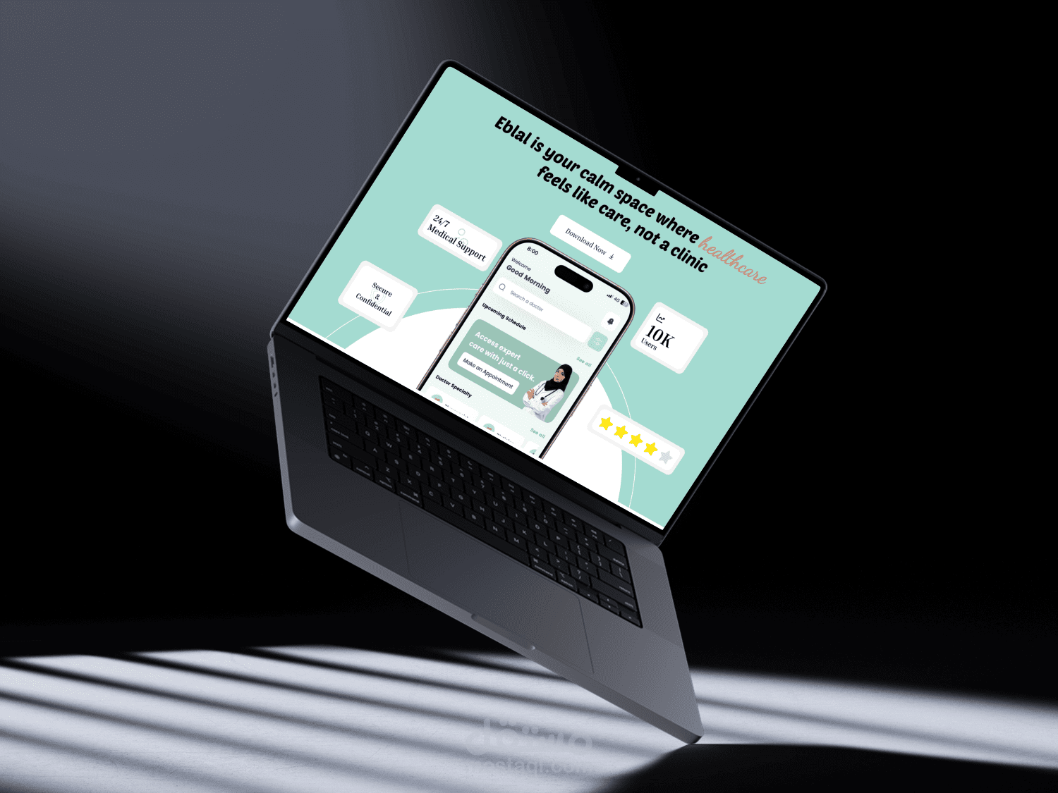 Landing Page Design for Ablal – Mental Wellness App