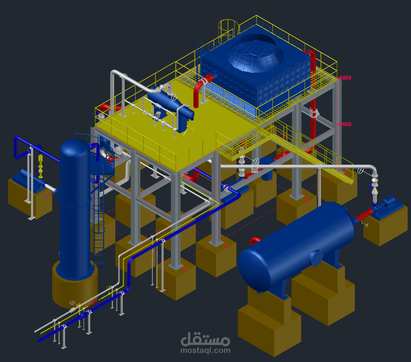 3D Modeling & Isometric Drawings for Methanol Distillation and Evaporation Unit