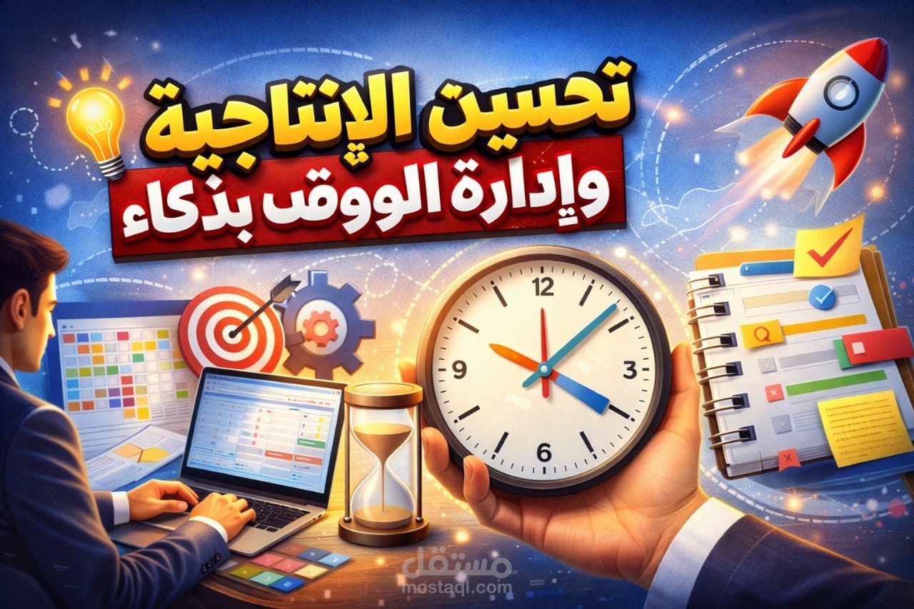 ✦ مقال احترافي عن تحسين الإنتاجية وإدارة الوقت بذكاء