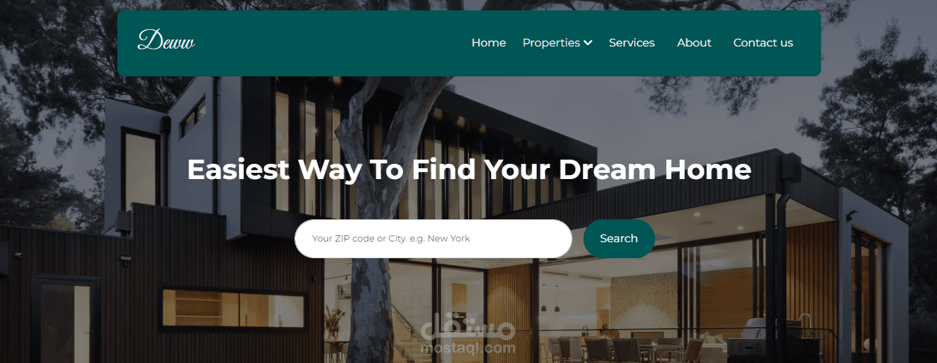موقع لشراء العقارات وعرض وحدات السكن المتاحة
