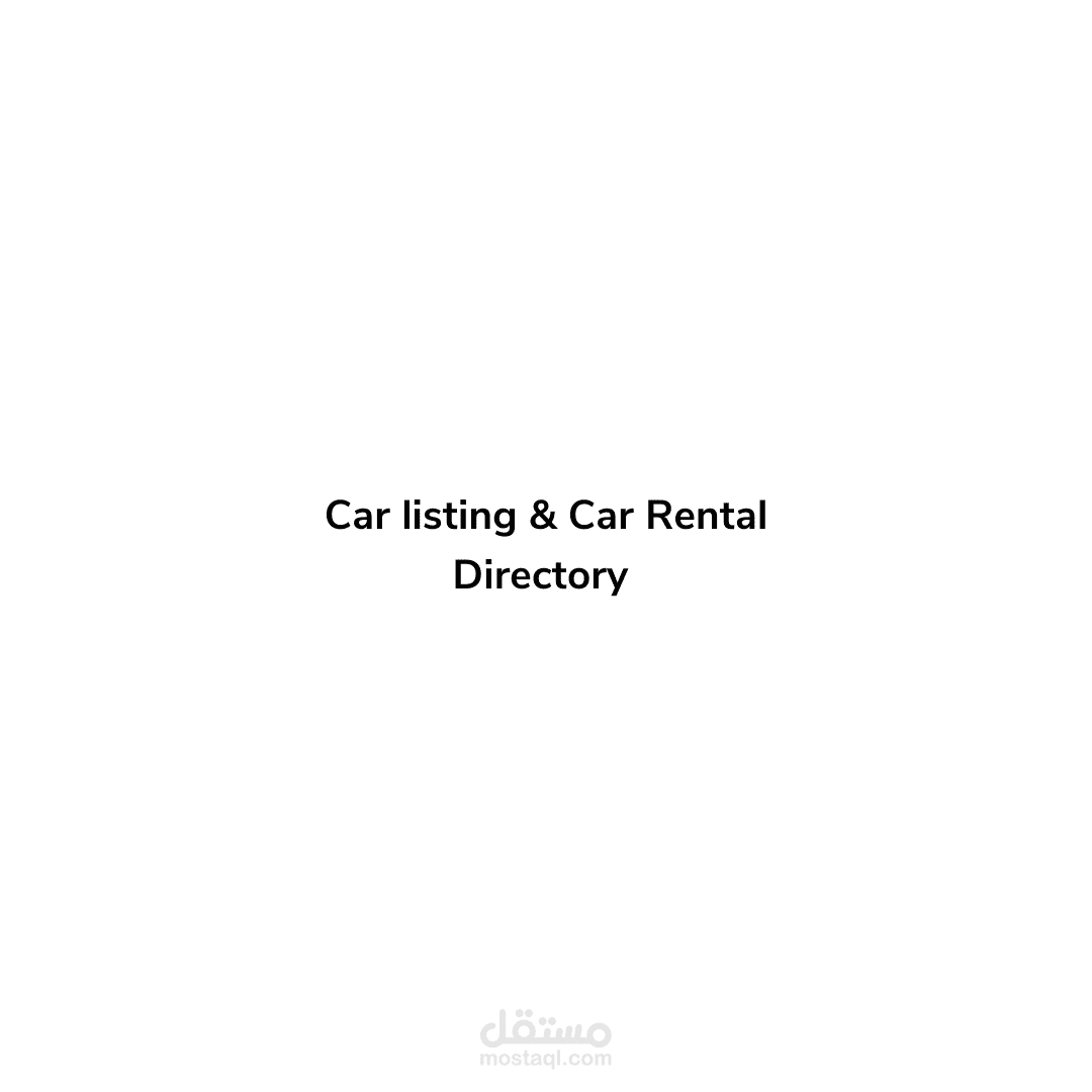 Car listing & Car Rental Directory