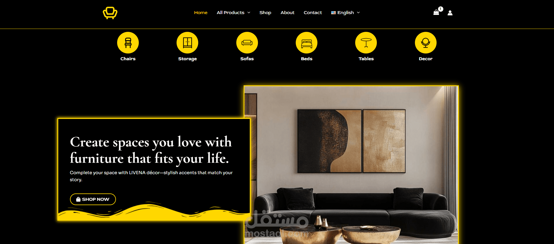 موقع ووردبريس مخصص بخيارات WooCommerce ودعم عربي/إنجليزي