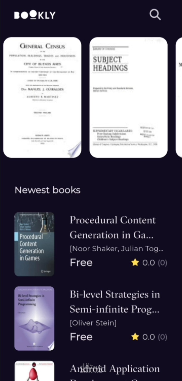 Bookly App - تطبيق استعراض الكتب الإلكترونية باستخدام Flutter