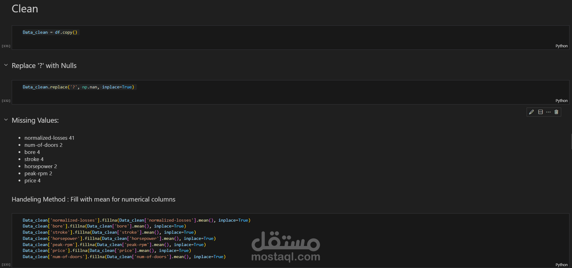 Automobile Data Wrangling Using Python