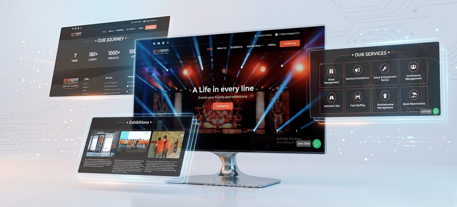 Setup Egypt | موقع شركة احترافي | Wordpress