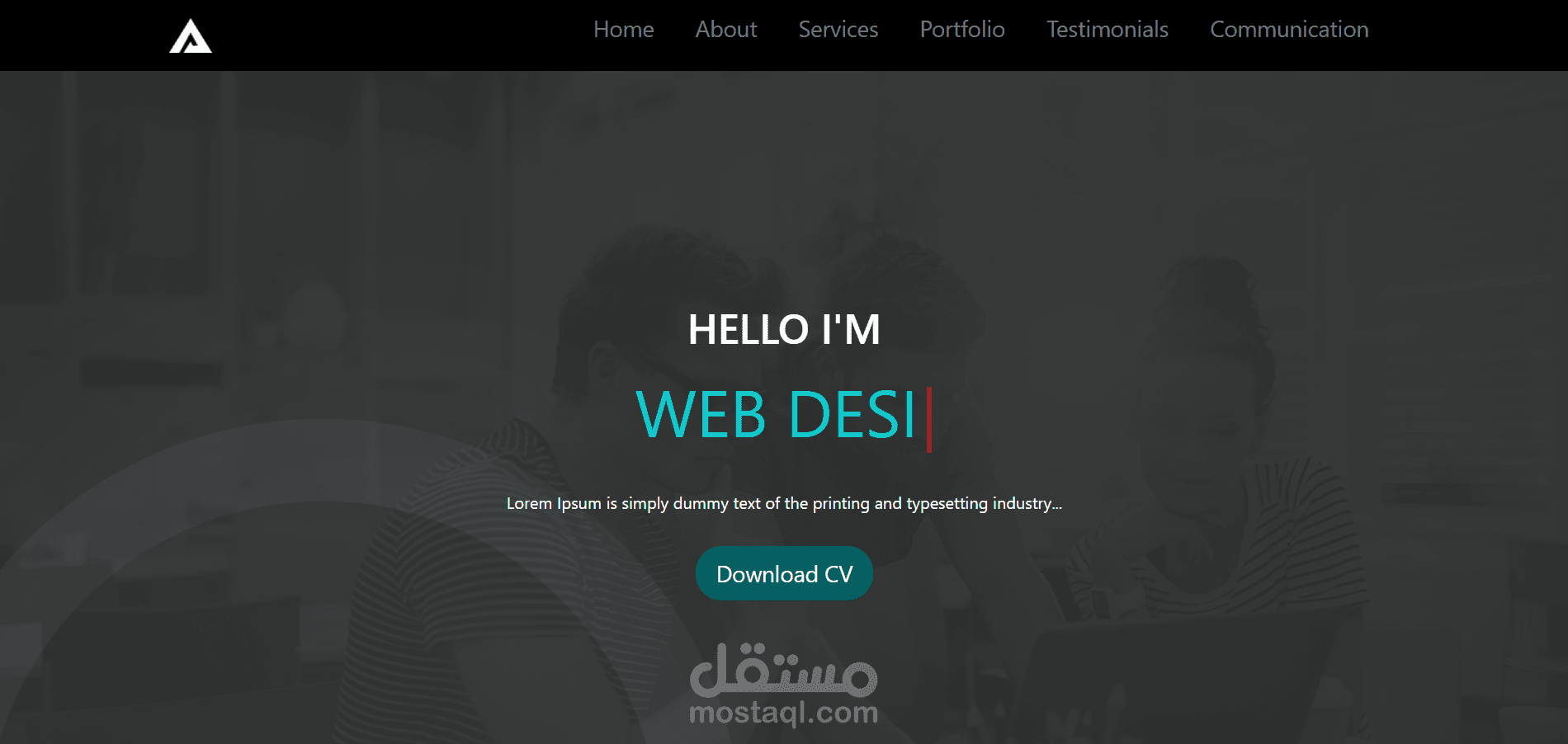 Animated Portfolio Website