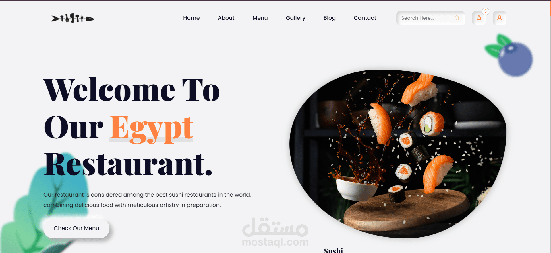 Sushi Restaurant Website