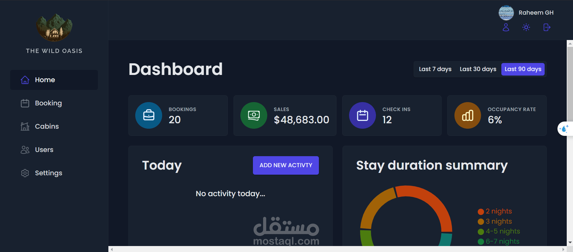 بناء موقع ويب لإدارة نظام فندق
