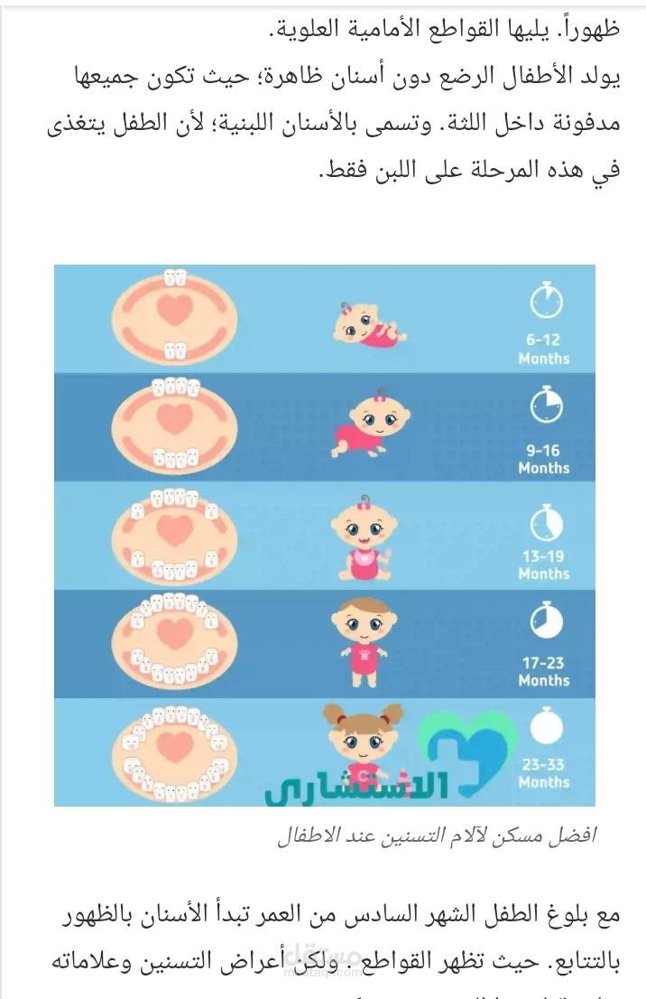 ما هو افضل مسكن لآلام التسنين عند الاطفال و 8 طرق لتخفيف الالم