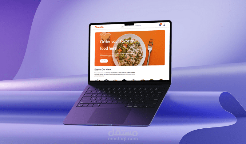 عمل موقع توصيل طعام eCommerce Food Delivery