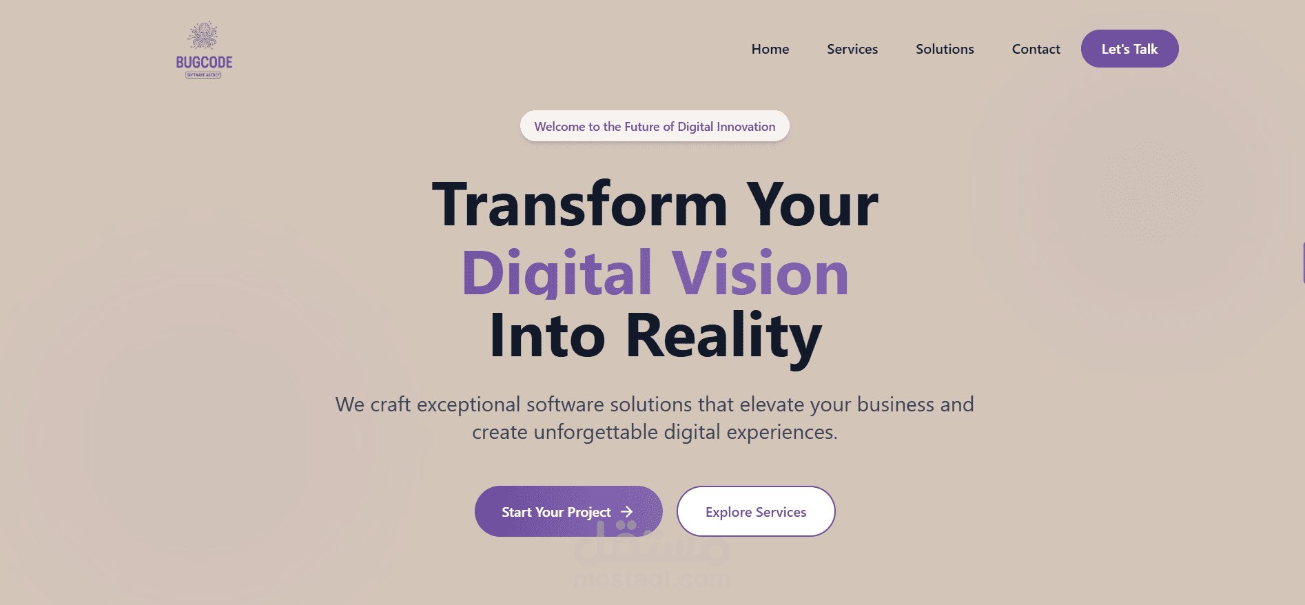 website for software agency
