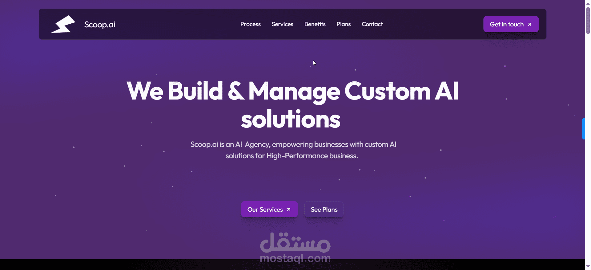 website for scoop.ai agency