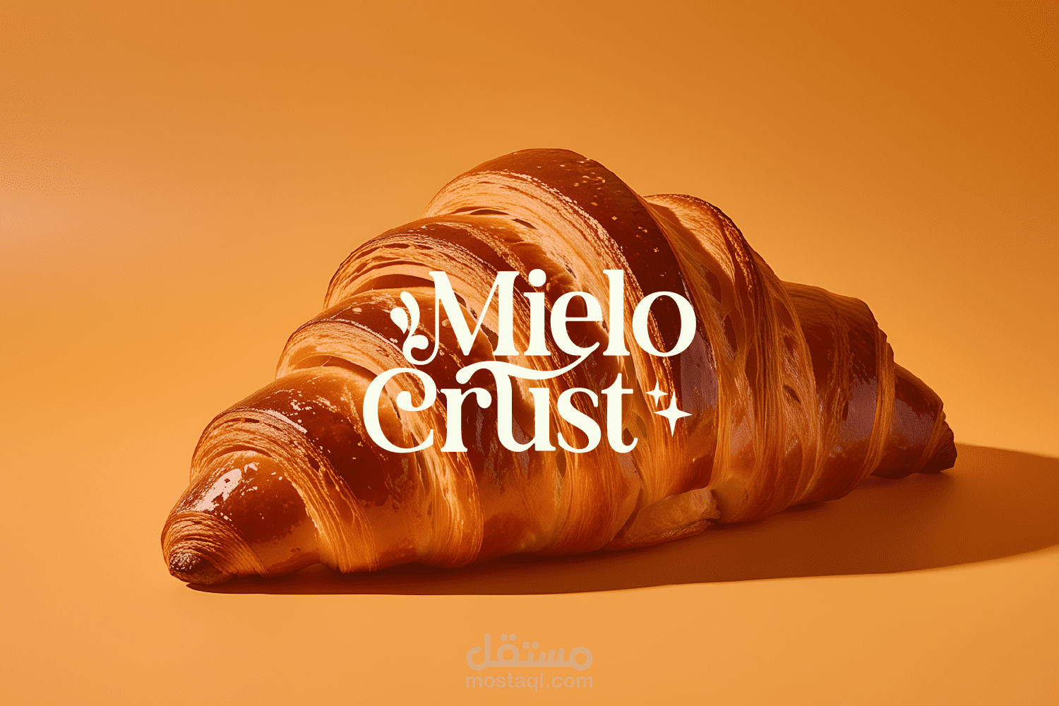 تصميم هوية بصرية تجارية لمحل مخبوزات اوروبية mielo crust