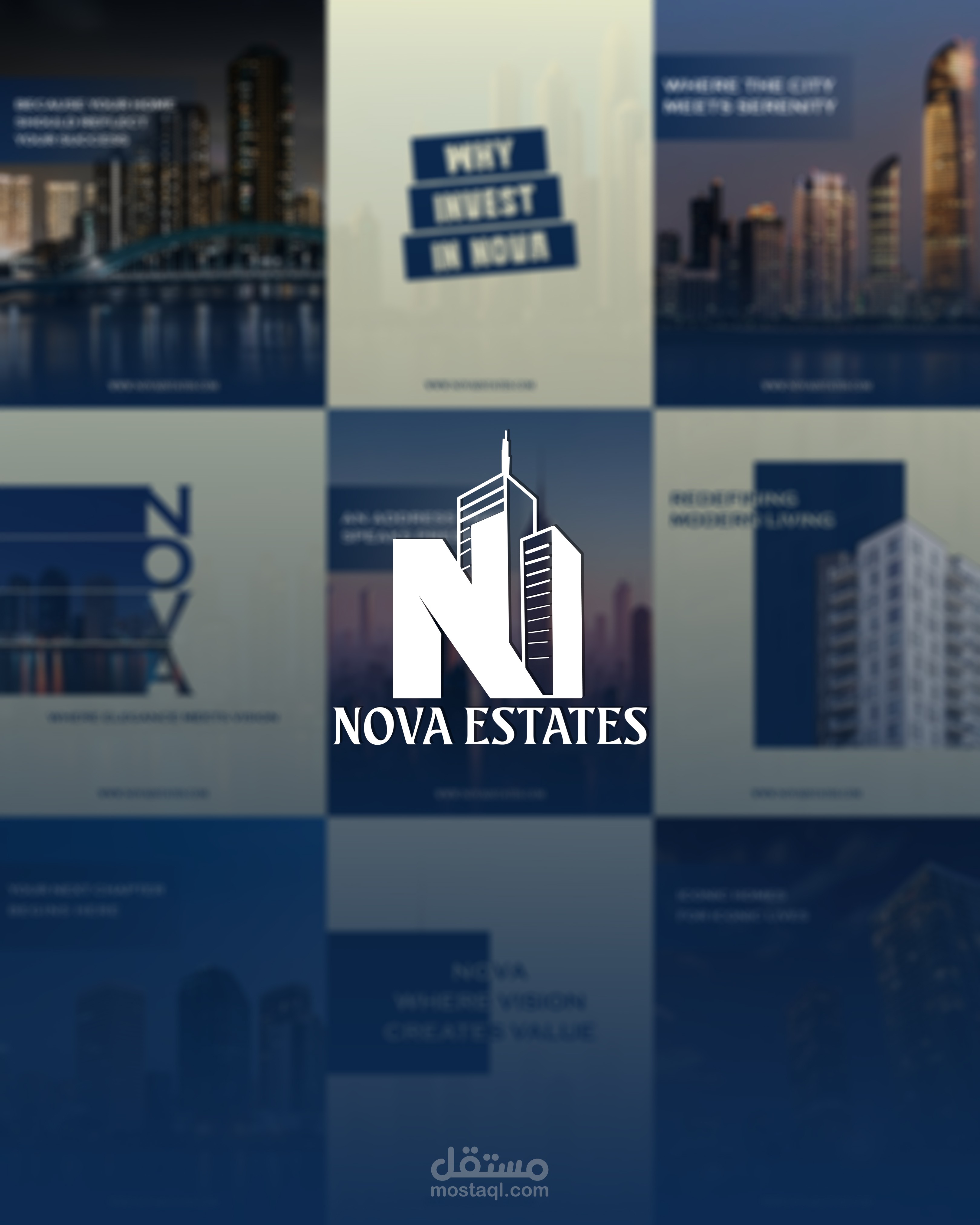 تصميمات سوشيال ميديا لشركة عقارات