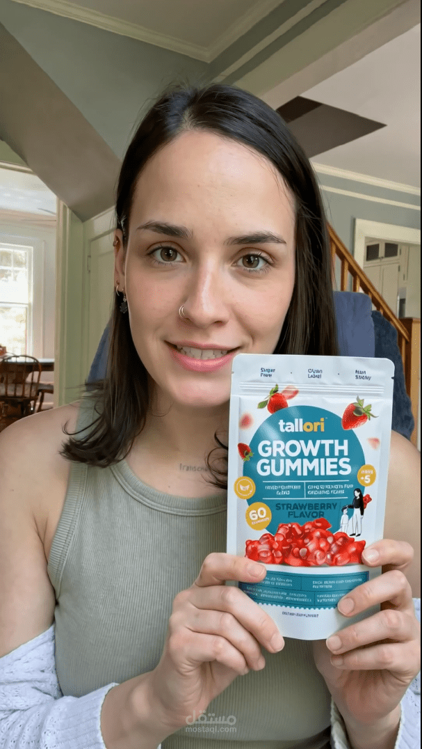 تصميم إعلان مبيعات واقعي (UGC) لعلامة تجارية أمريكية