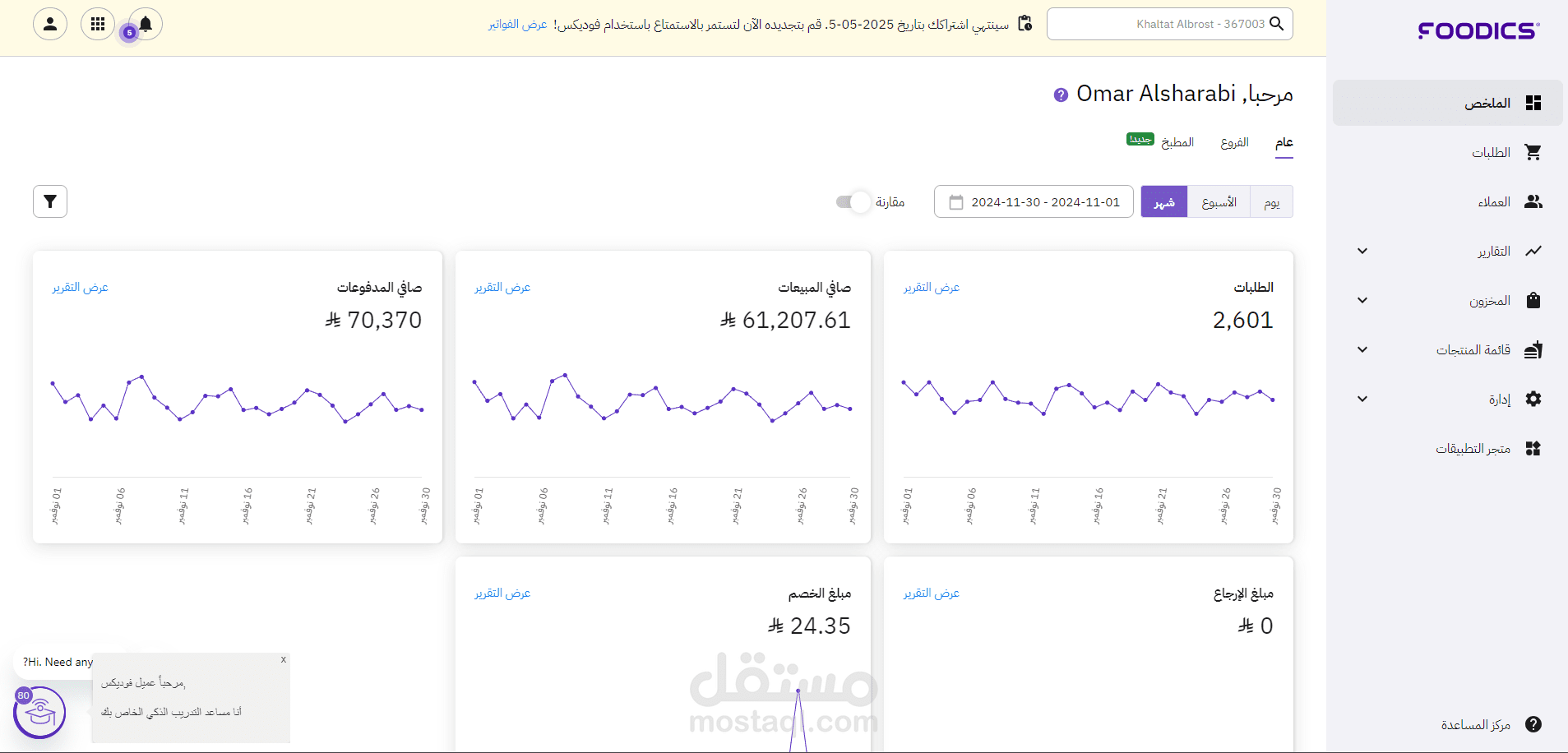 تسويق لمطعم خلطة البروست
