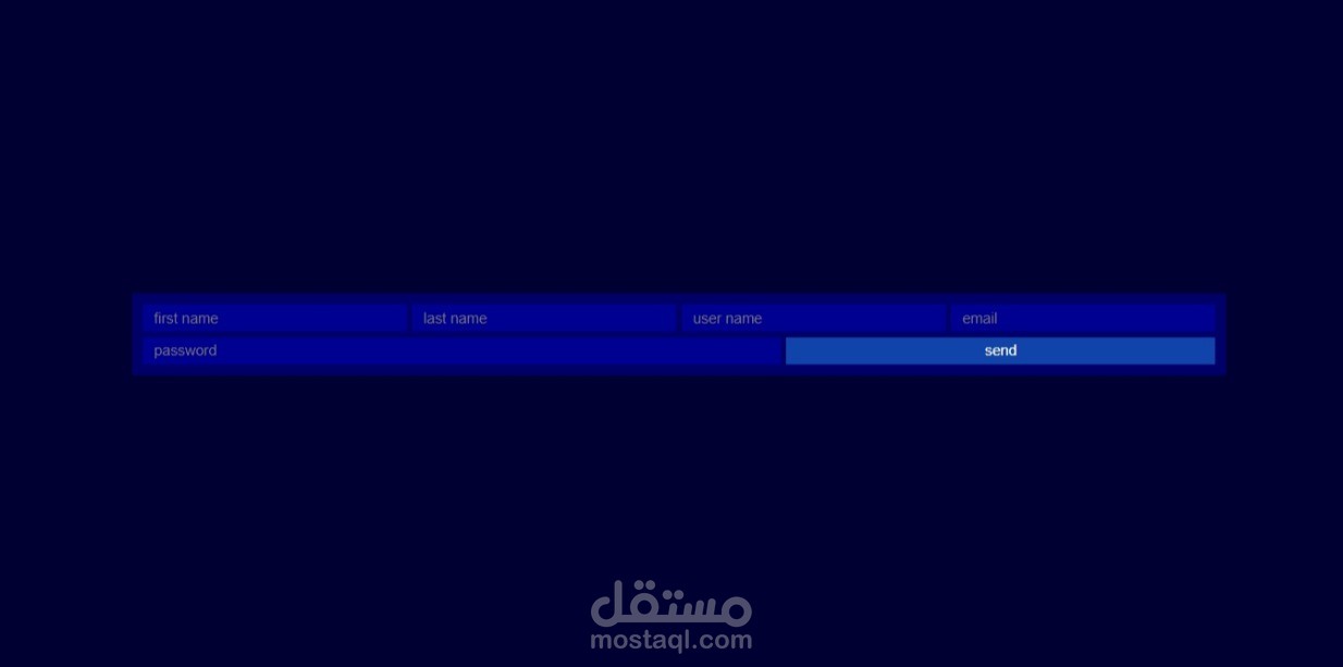 مشروع صغير  لصفه تسجيل الدخول  css ,html