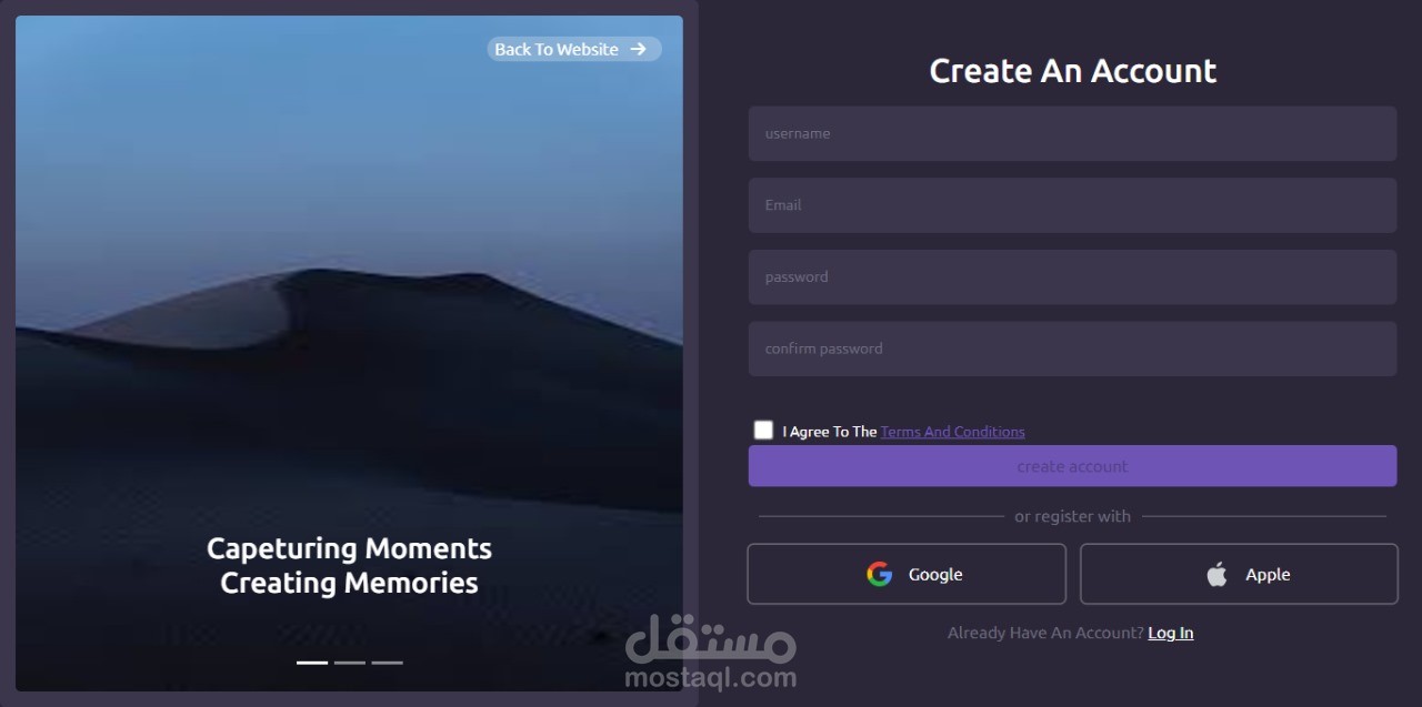 Web Development with auth
