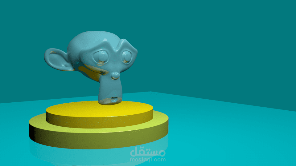 انشاء صورة بواسطة برنامج Blender.