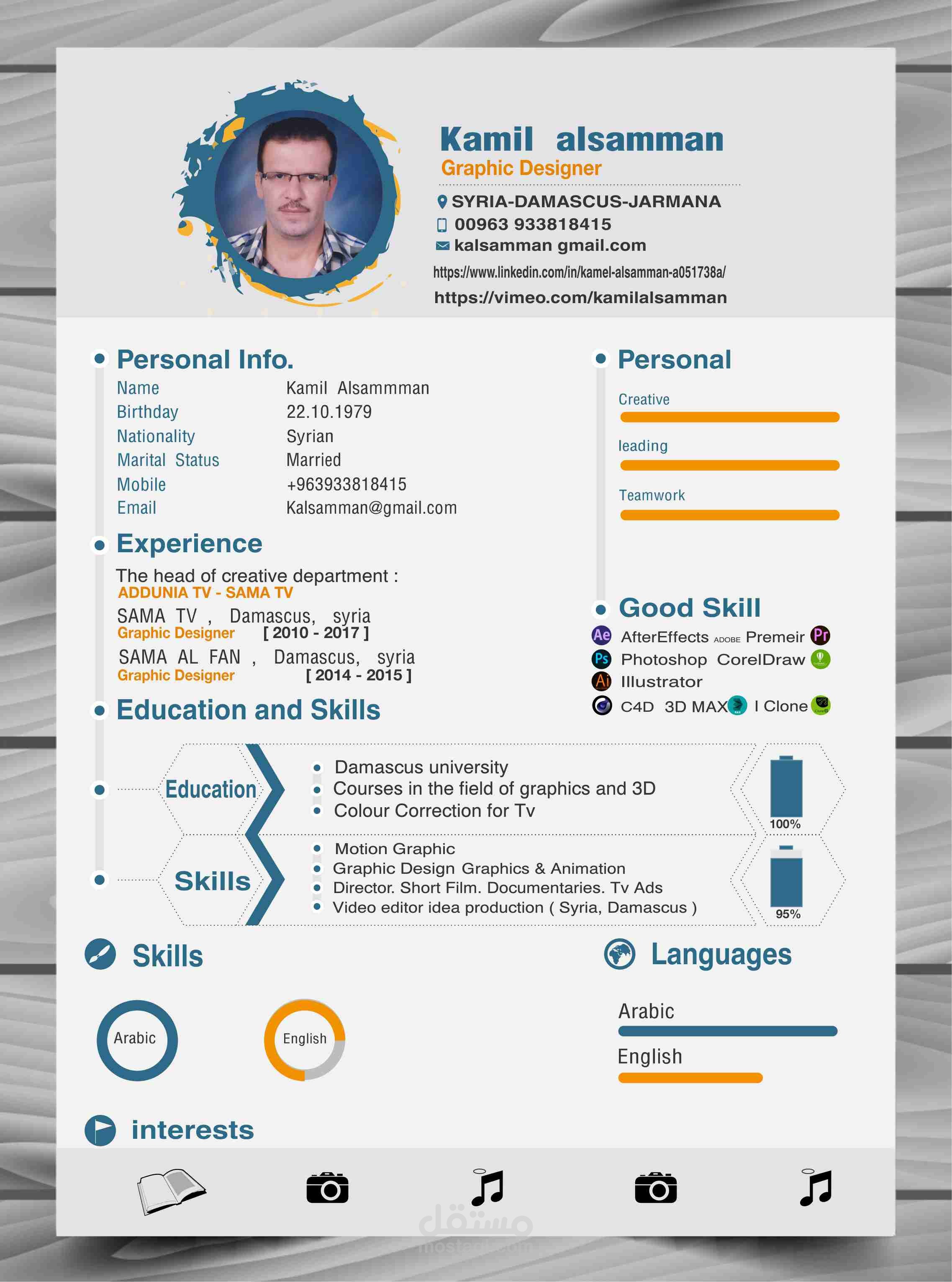 CV kamil alsamman
