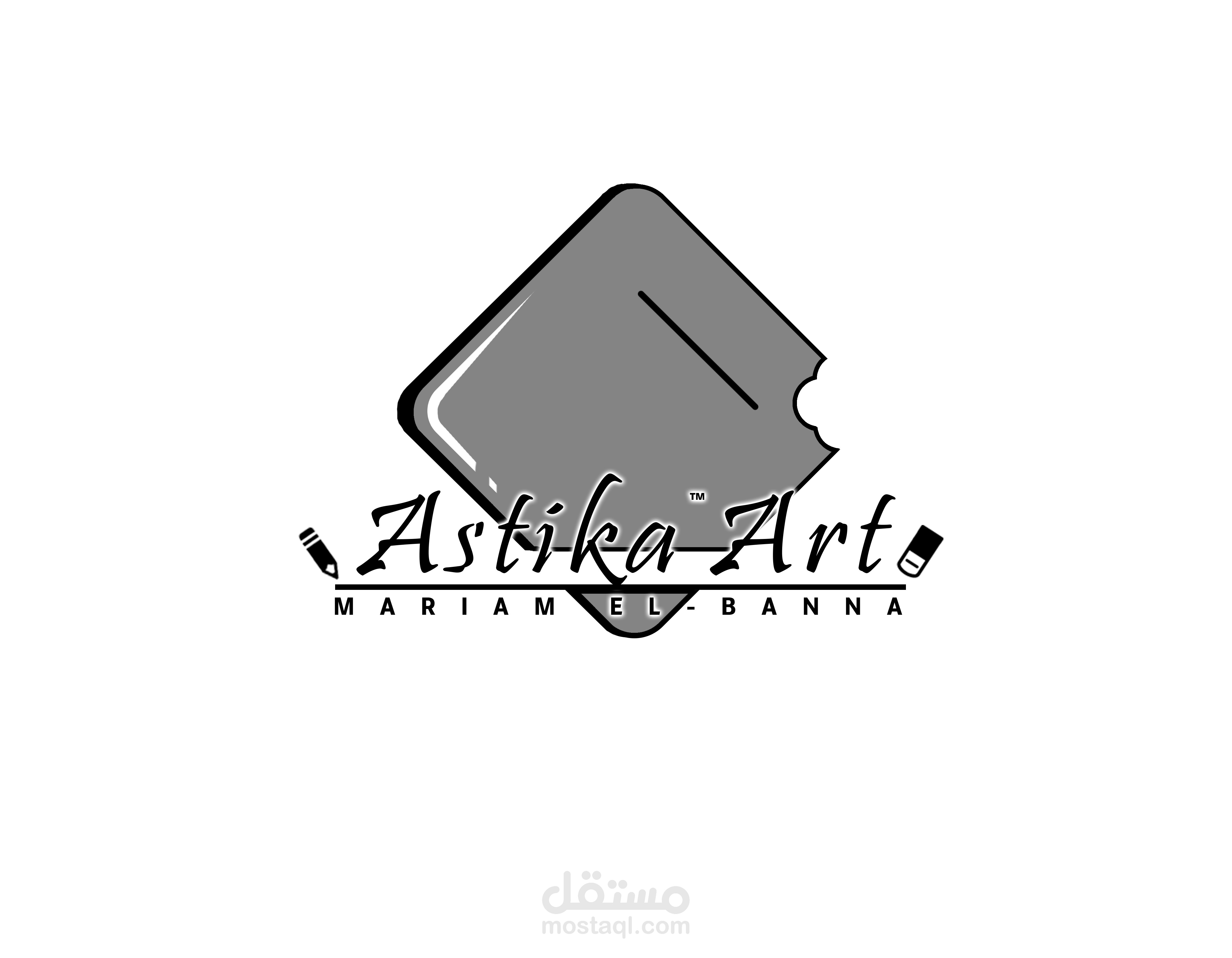 Astika Art | logo & phrase | V1