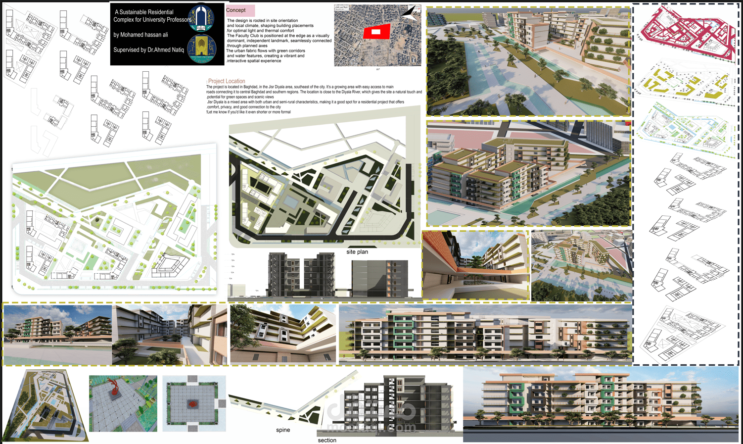 مجمع سكني مستدام لاساتذة الجامعات