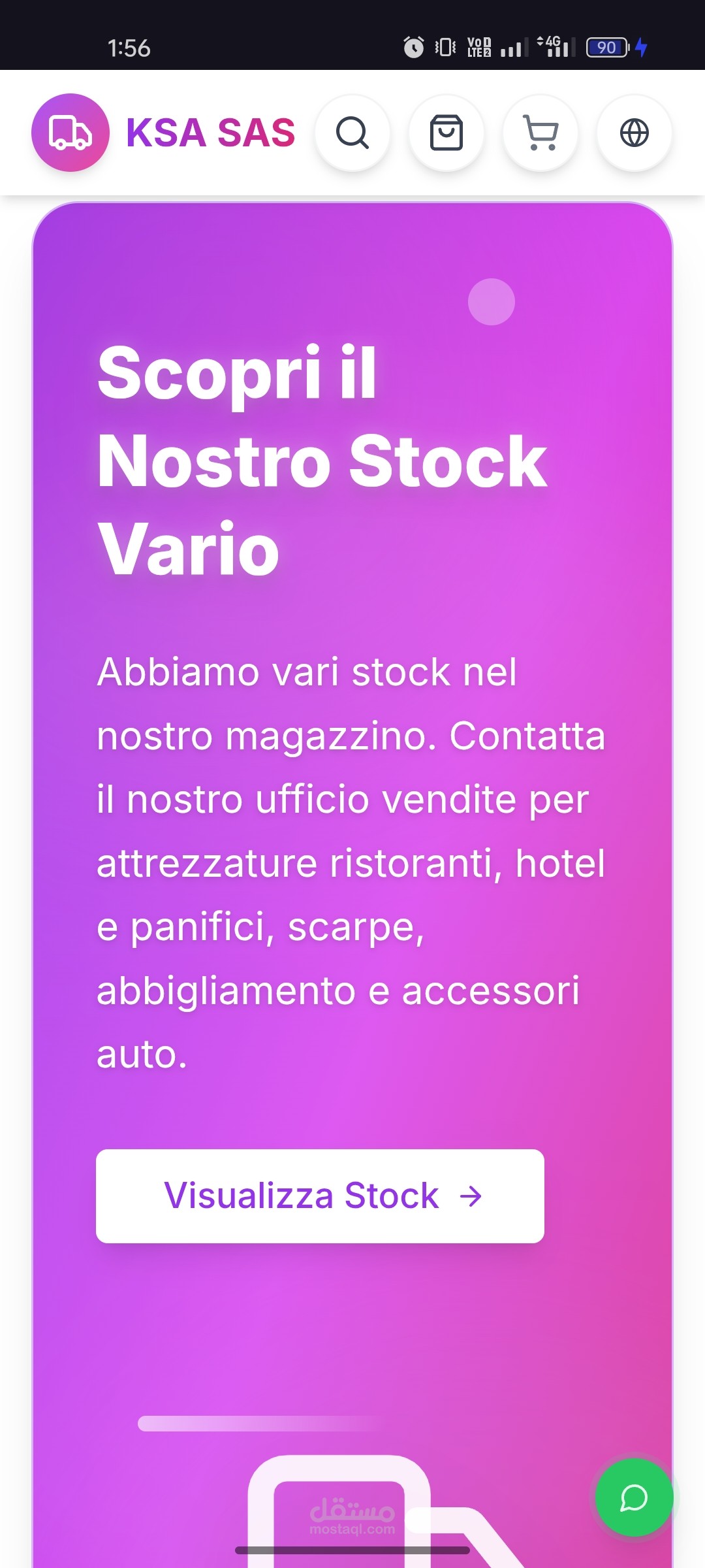 KSN-SAS (E-commerce website for Italian client)