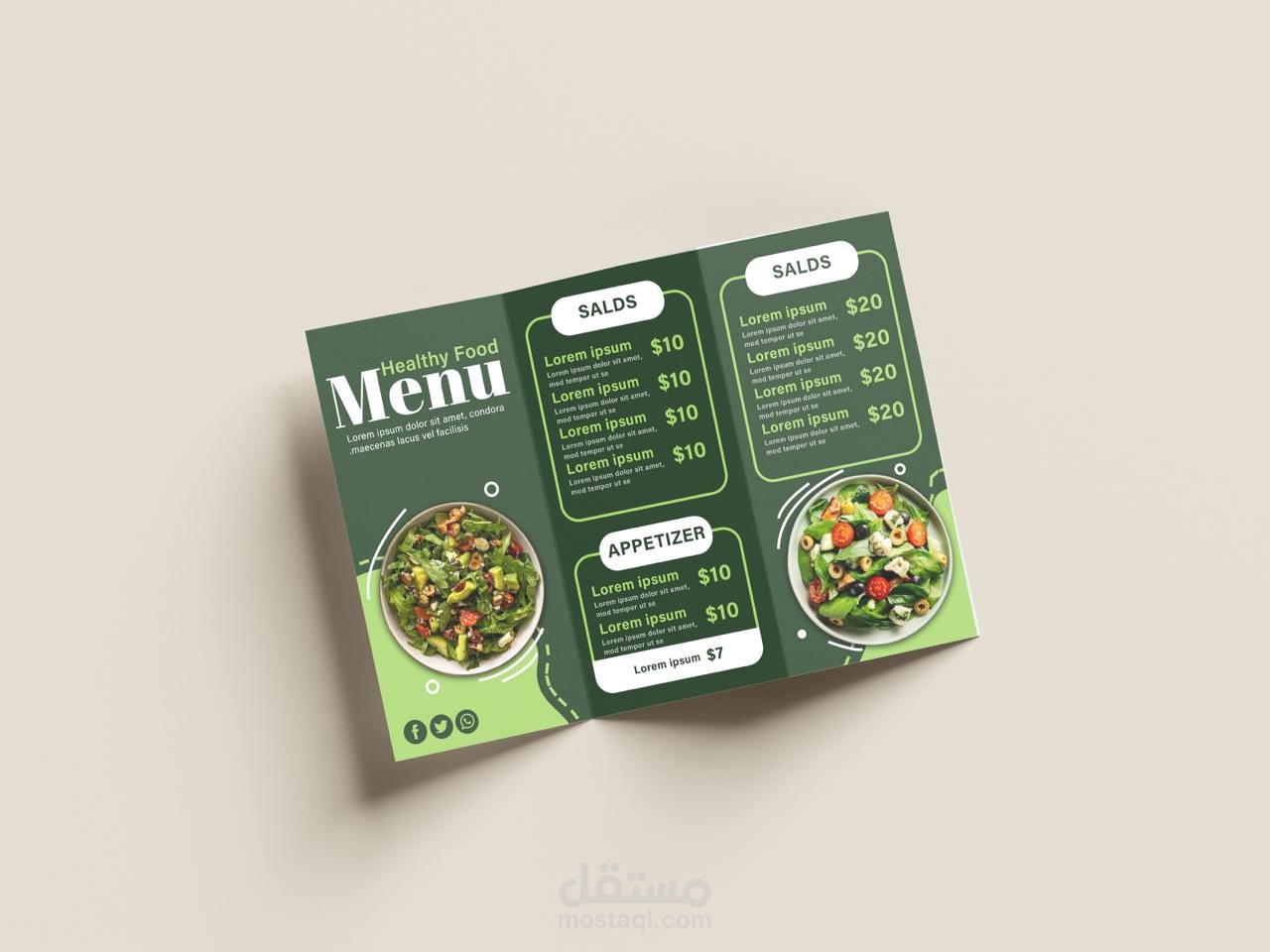 Menu  design