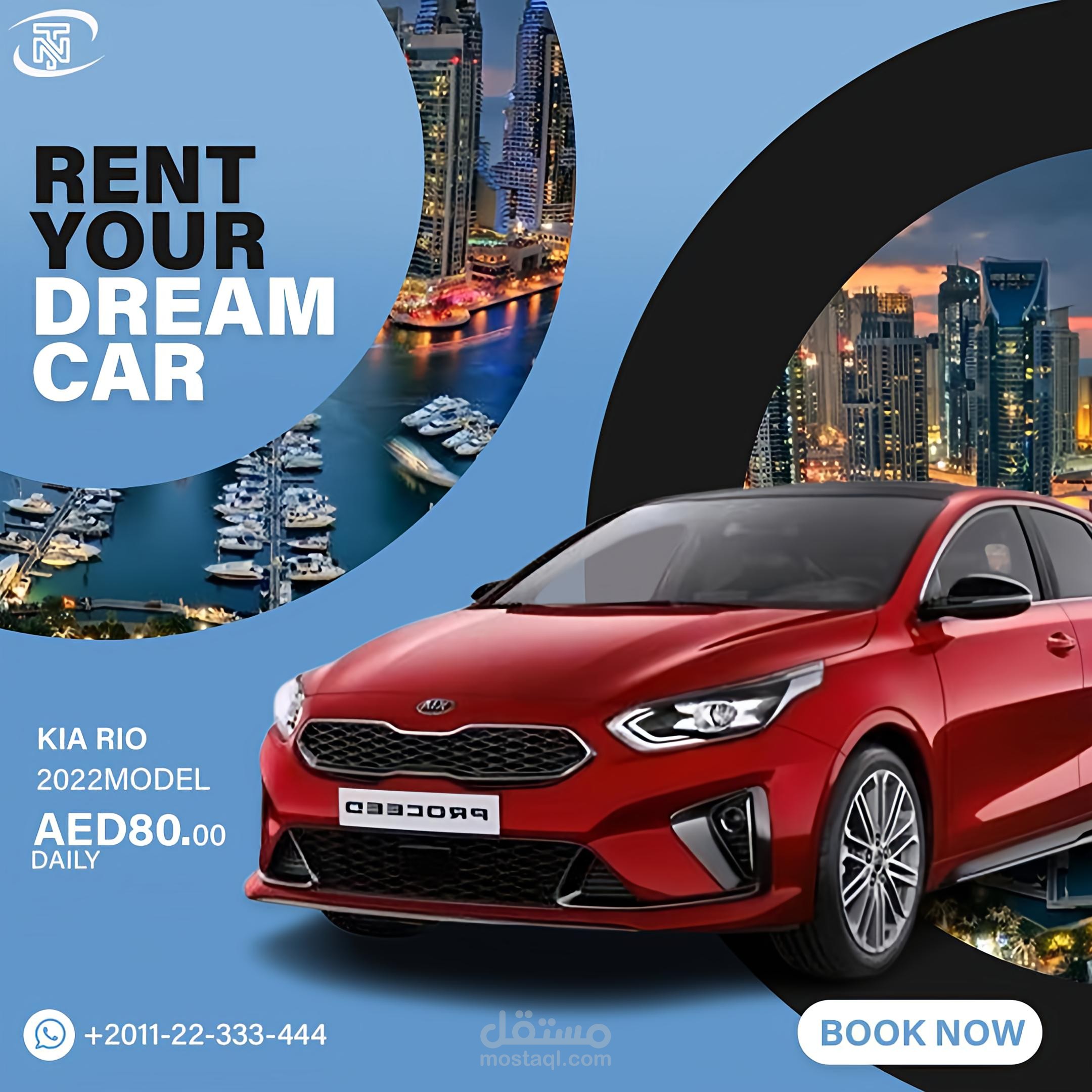 Social Media Designs for a Car Showroom