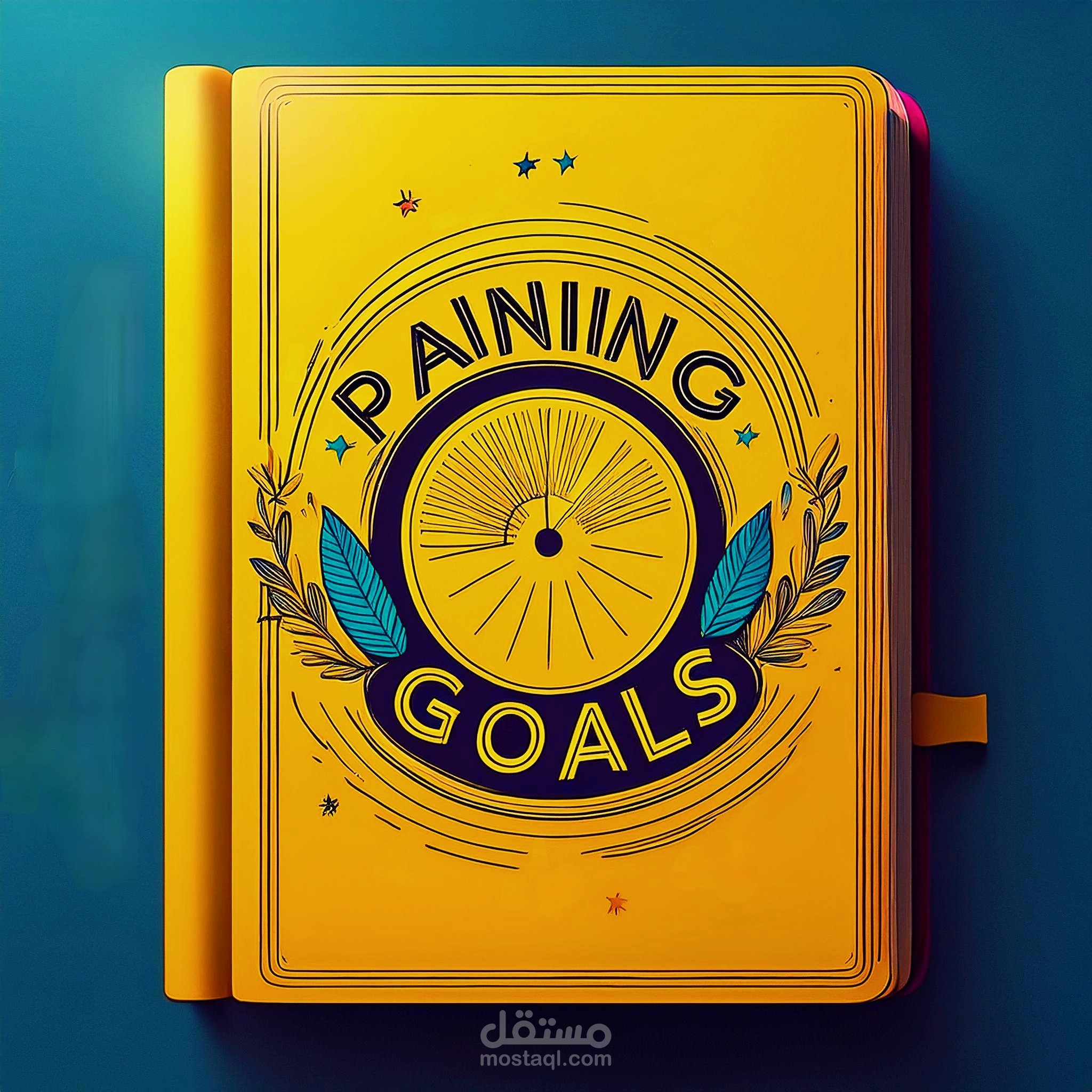 نص إعلاني احترافي وتصميم جذاب لدفتر تخطيط الأهداف