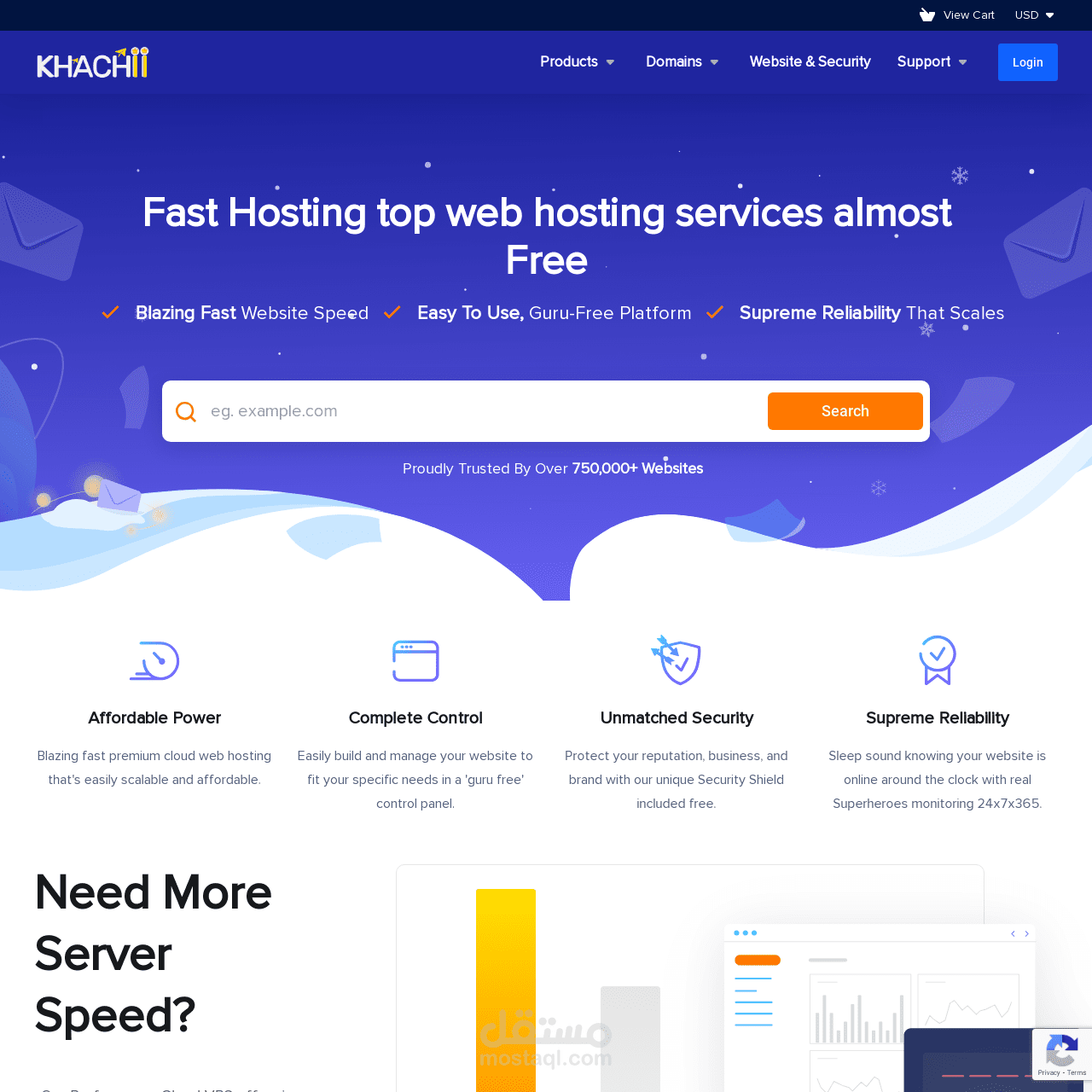 موقع شركة استضافة Fast Hosting
