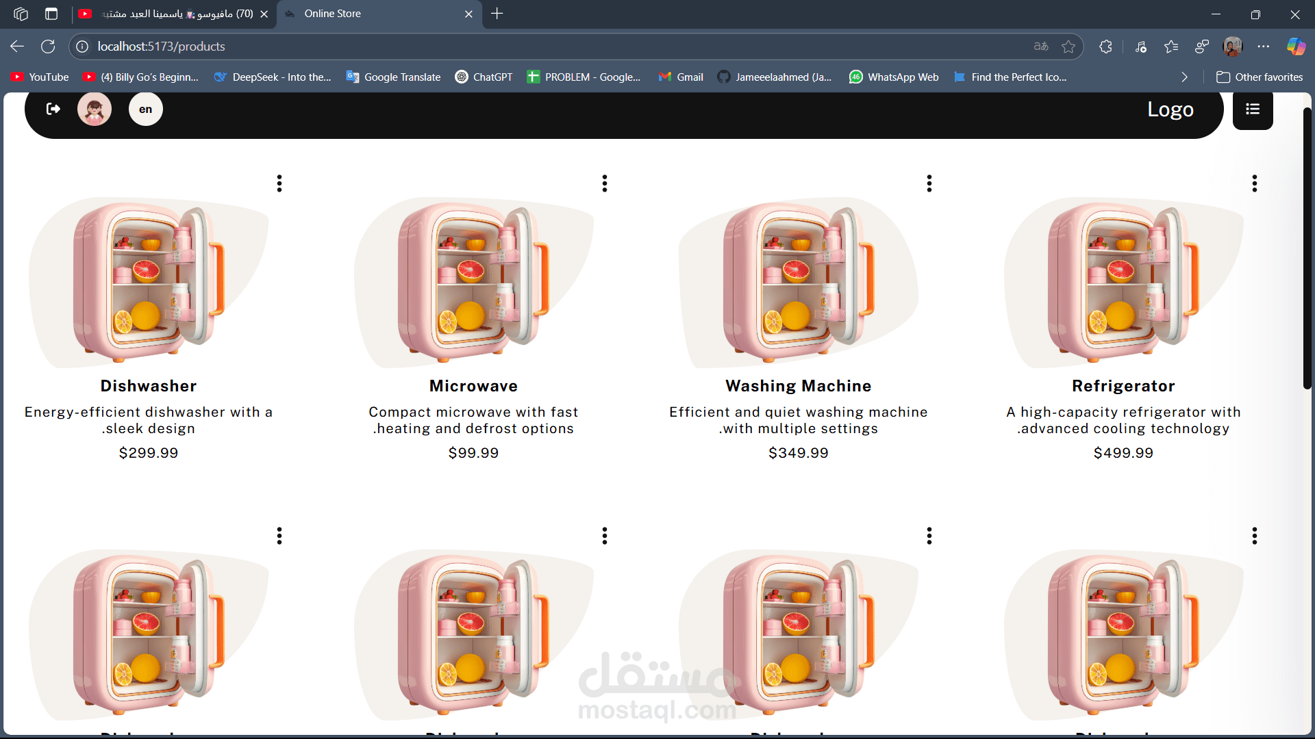 Online store Admin Panel