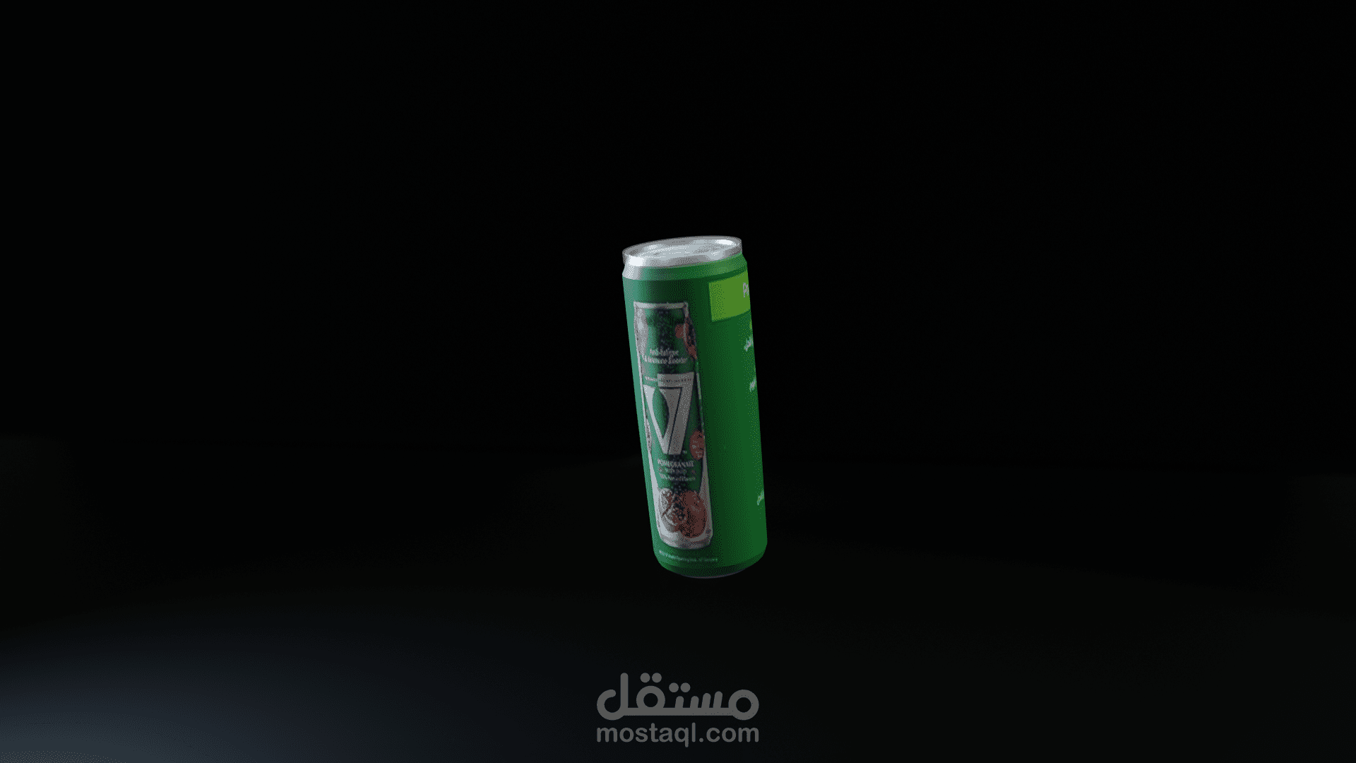 تصميم اعلان 3dلشركة مشروبات مشهورة