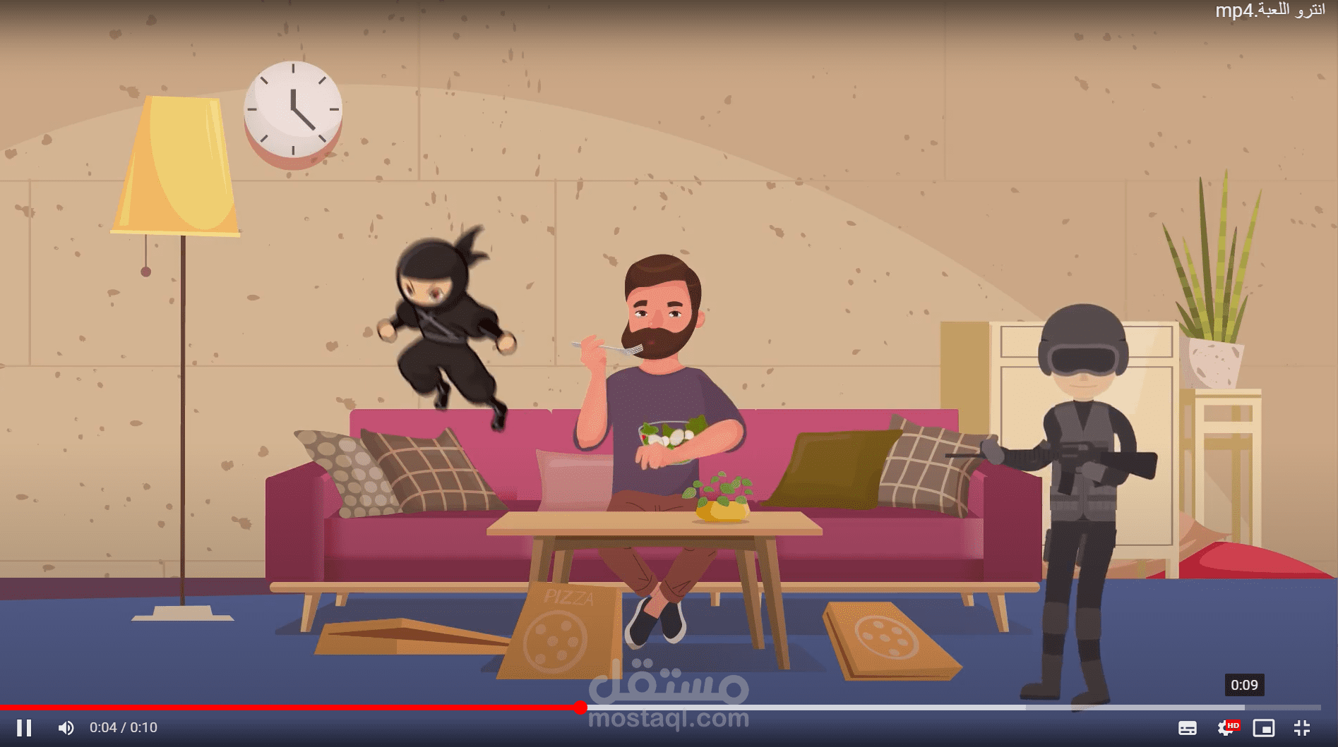 موشن جرافيك انترو لعبة