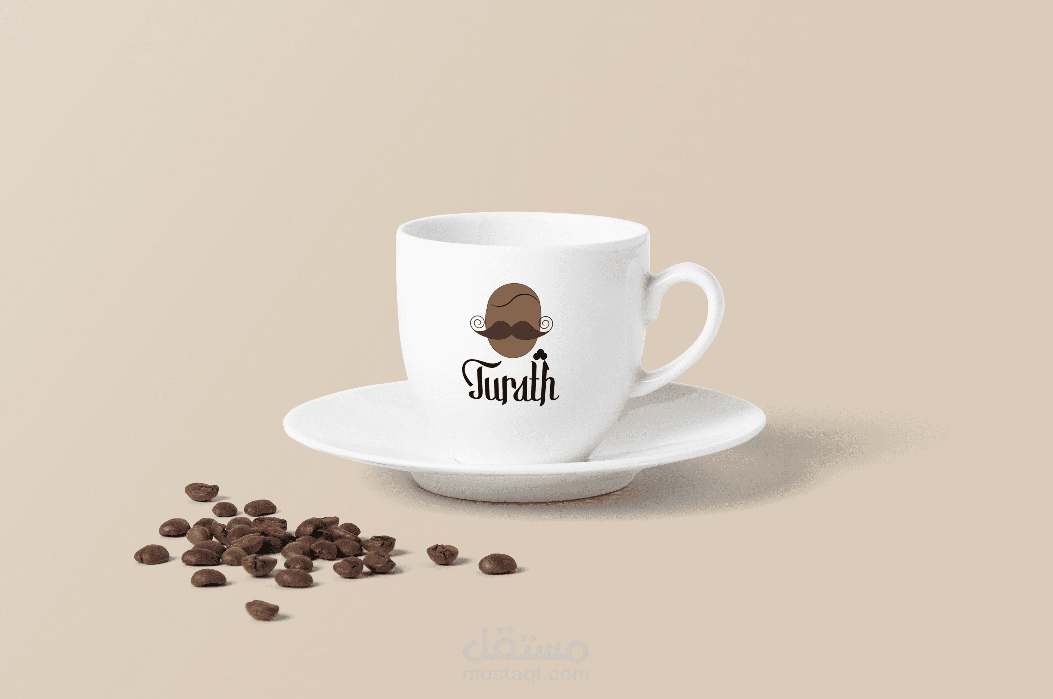 تصميم شعار مقهي Turath