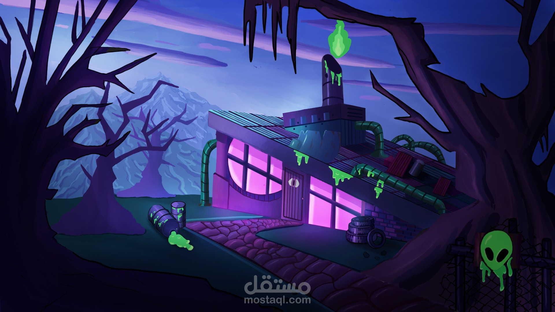 خلفيات كرتونية مخصصة لعوالم الأنيميشن والقصص المصوّرة