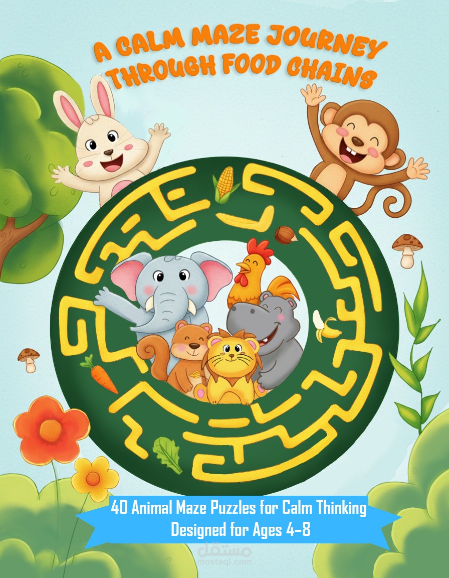 تصميم كفرات كتب أطفال تعليمية وكتب أنشطة بأسلوب جذاب واحترافي