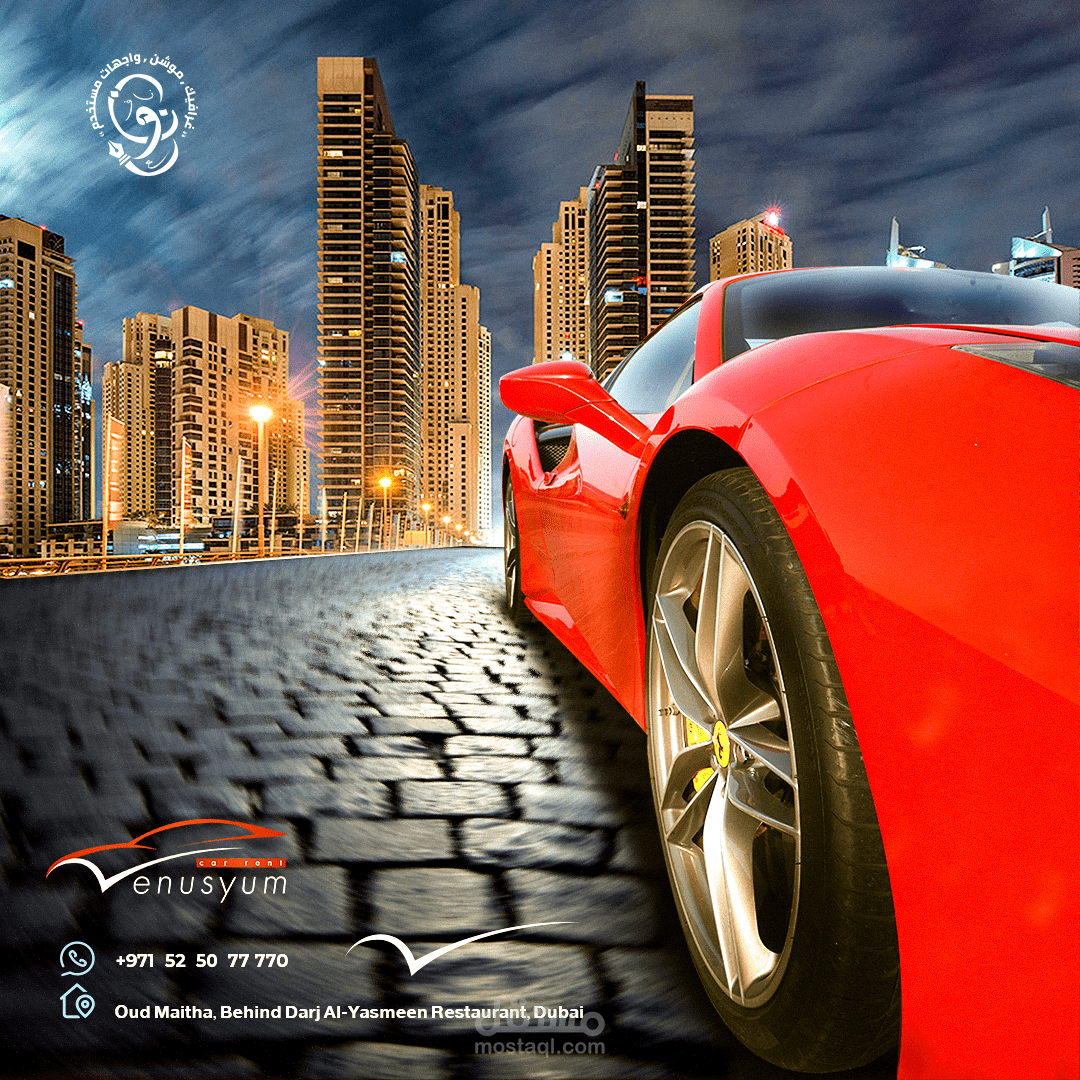 VENUSYUM Car Rent Social Media Design