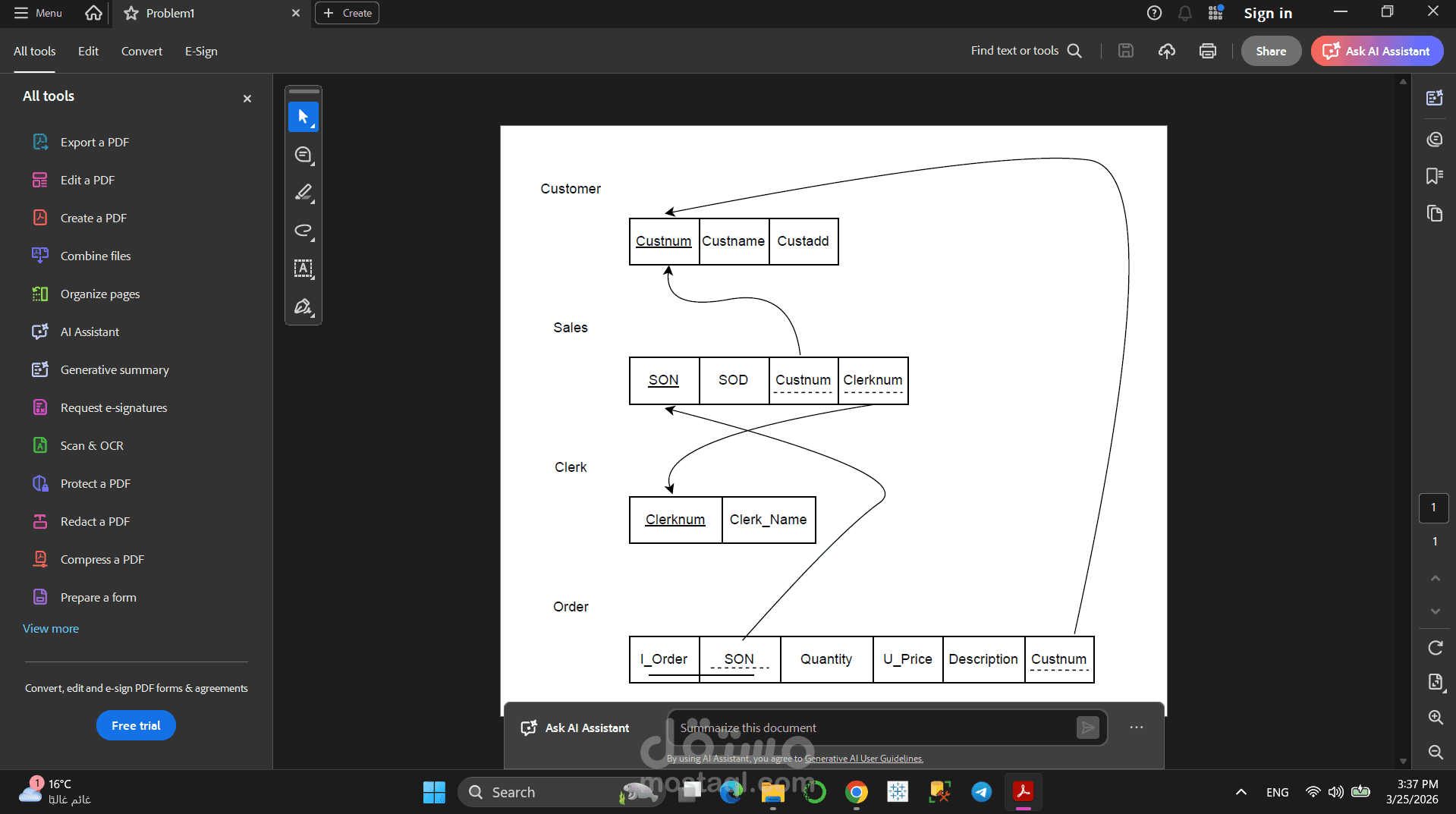 تصميم قاعدة بيانات مُطبّعة (Normalization) وتحليل البيانات باستخدام SQL Server