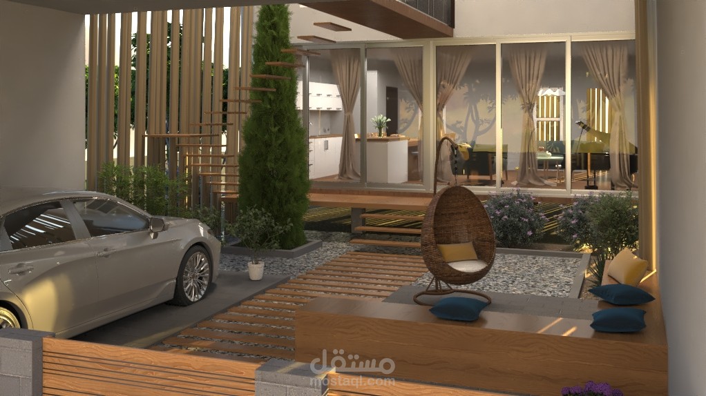 تصميم بيت صغير بيئي في ماليزيا passive design