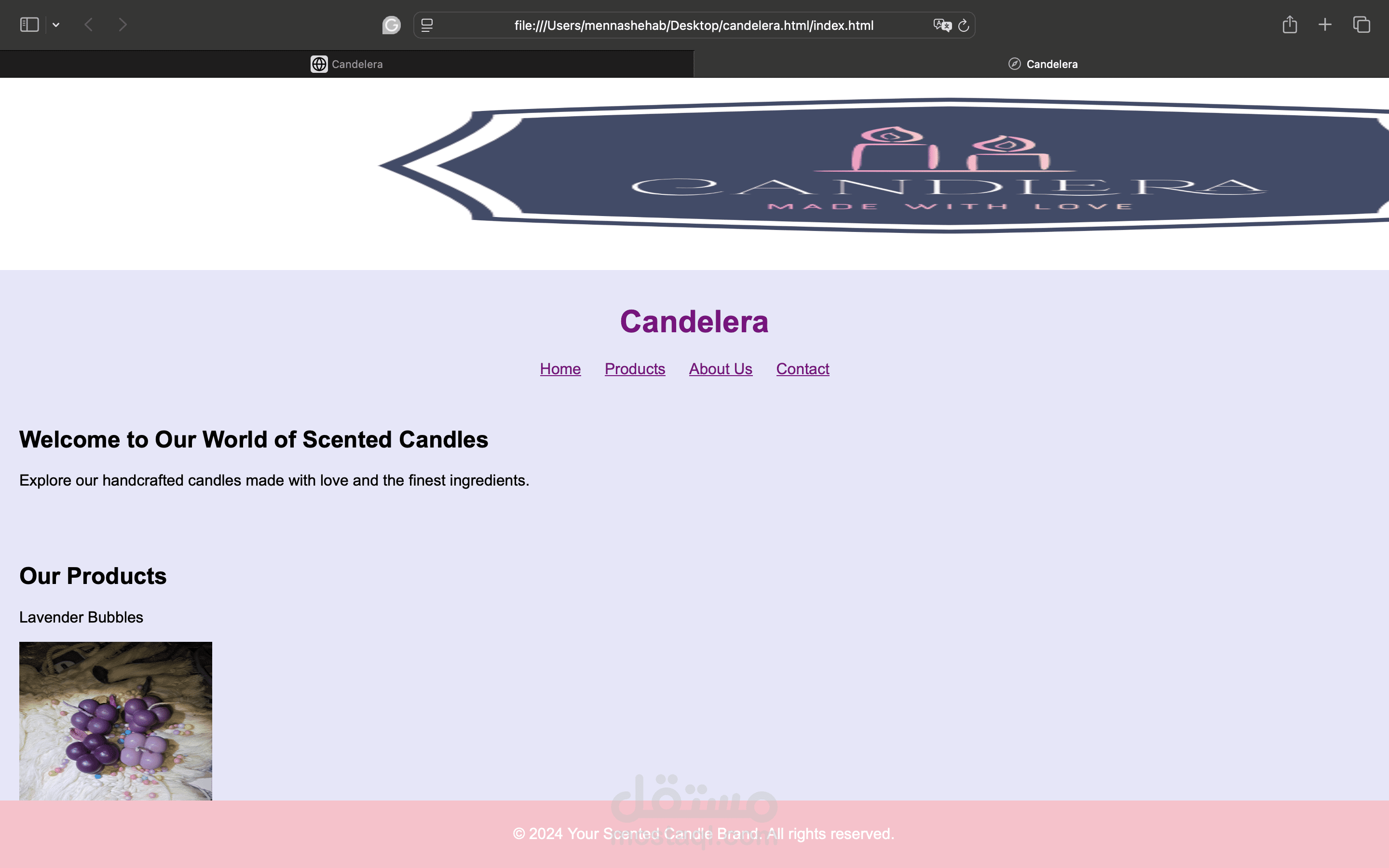 candles website