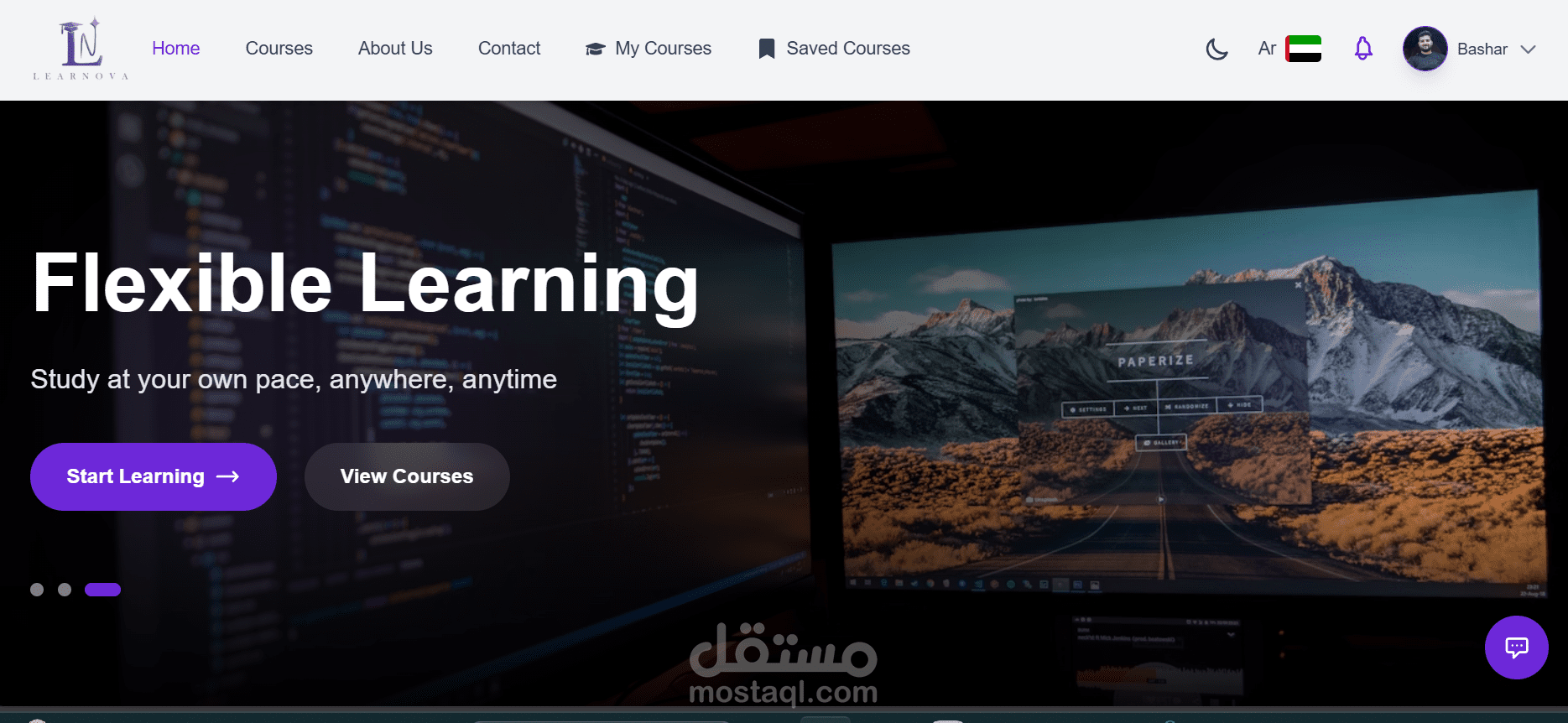 منصة تعليمية LearNova