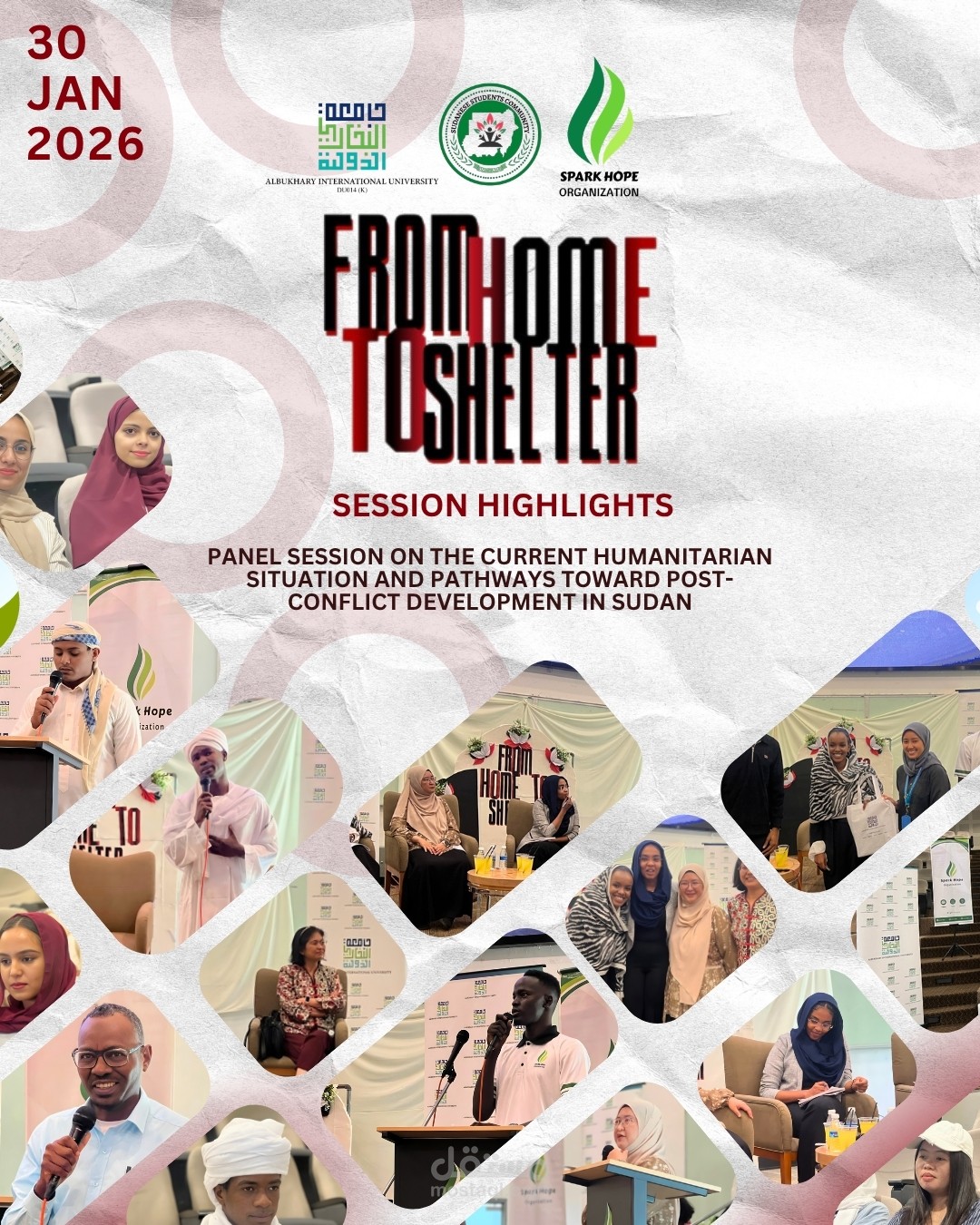Social Media Carousel Design for “From Home to Shelter” Event Highlights