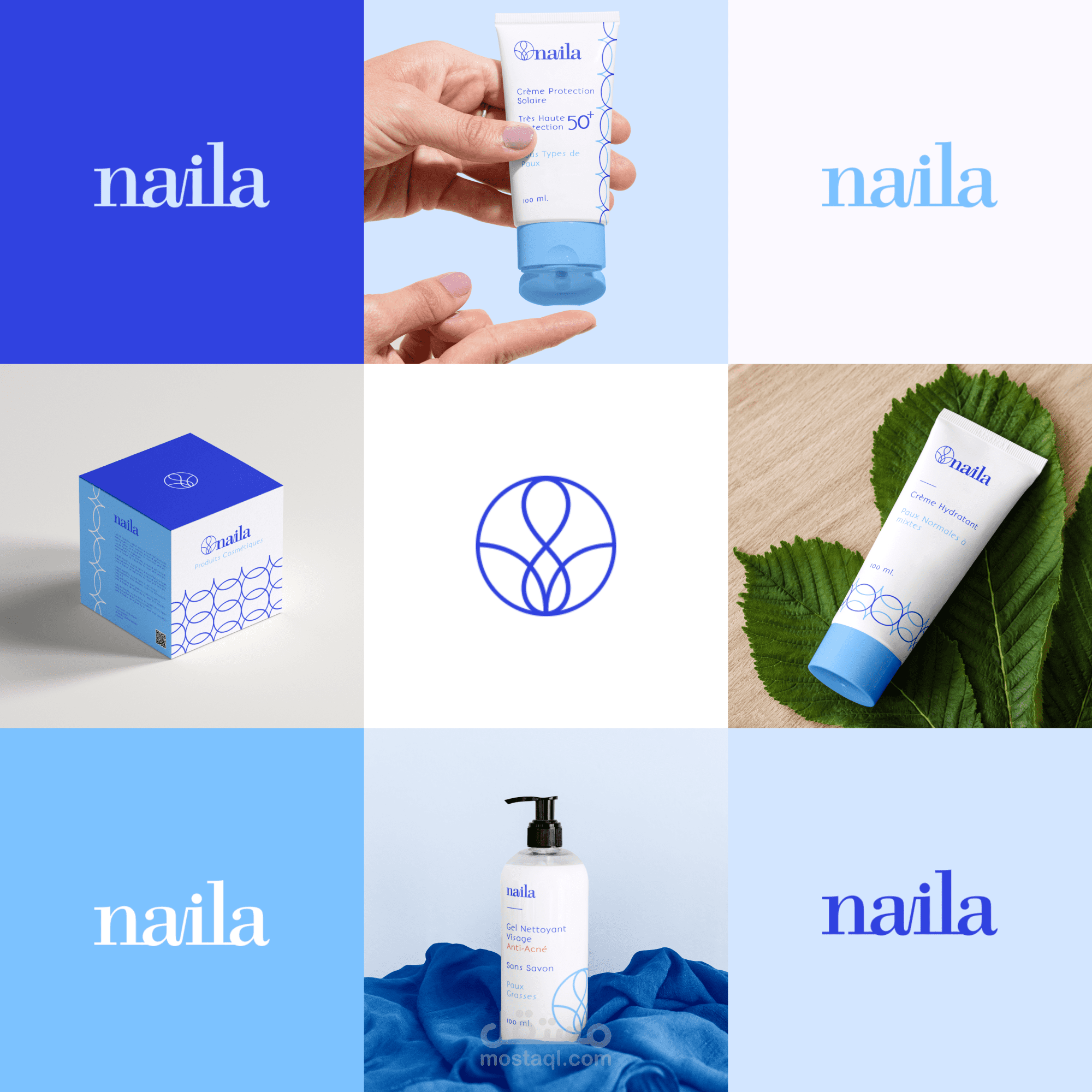 Naila cosmetics visual identity