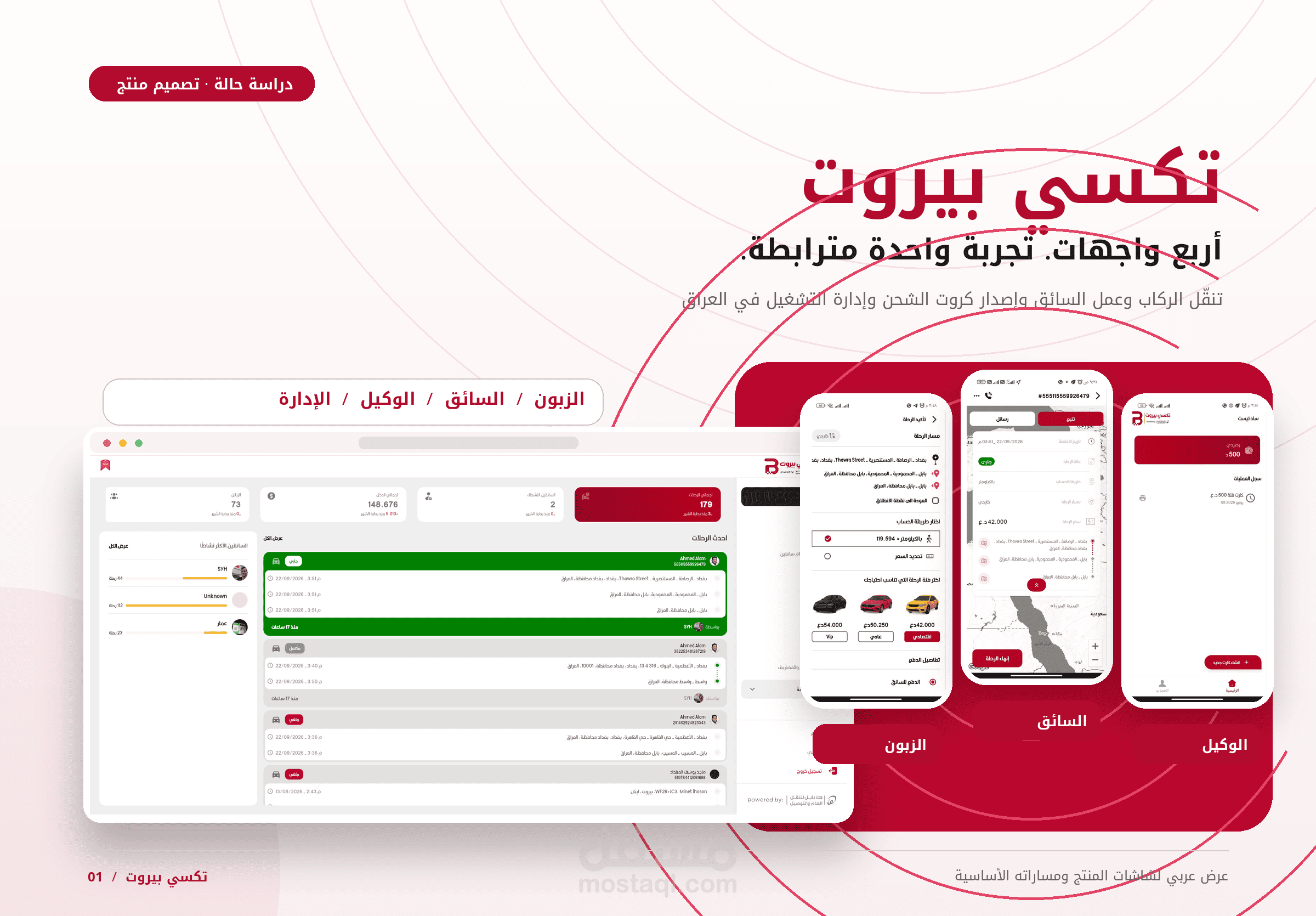 تكسي بيروت: منصة تنقّل متكاملة من 4 تطبيقات مترابطة