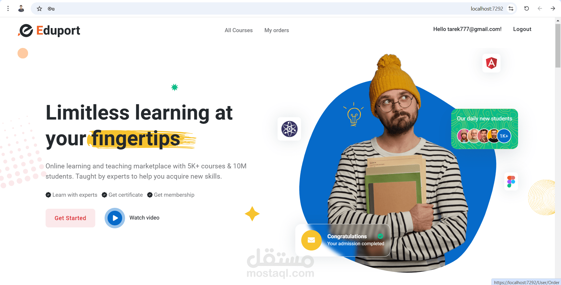 Learning Platform using Asp .Net (MVC)