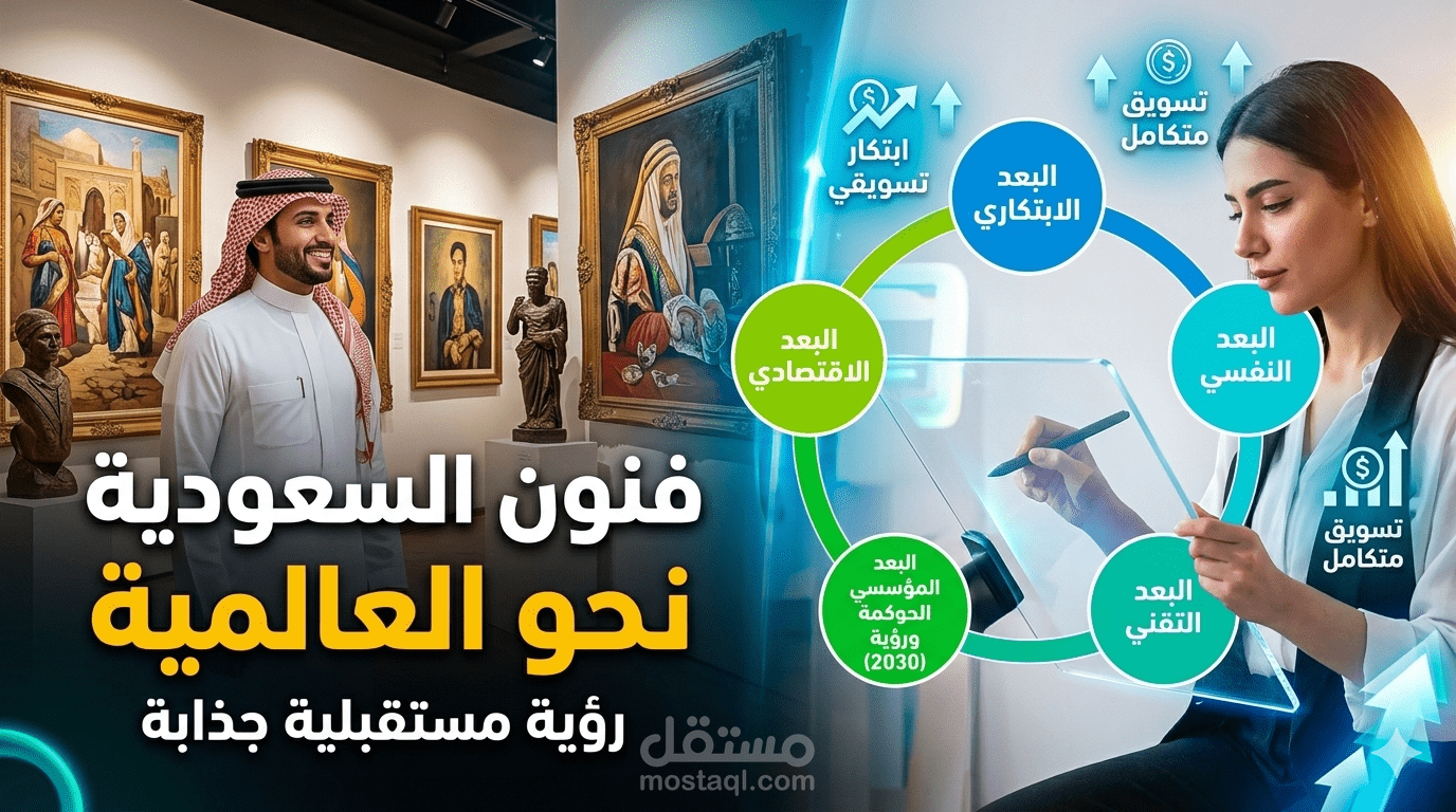 الابتكار التسويقي في قطاع الفنون البصرية: رؤية استراتيجية وفق رؤية 2030.
