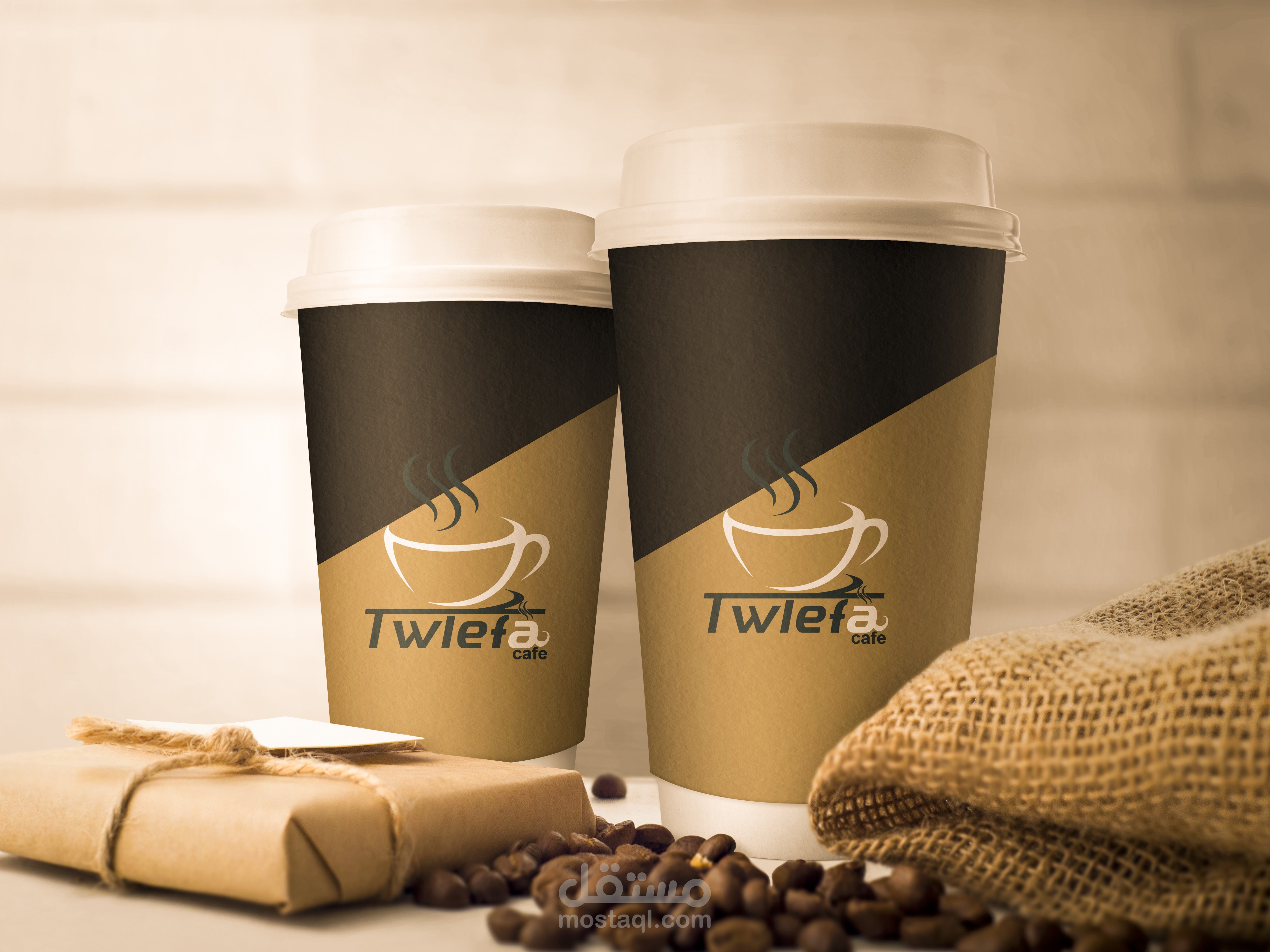هوية بصرية لبن twlefa
