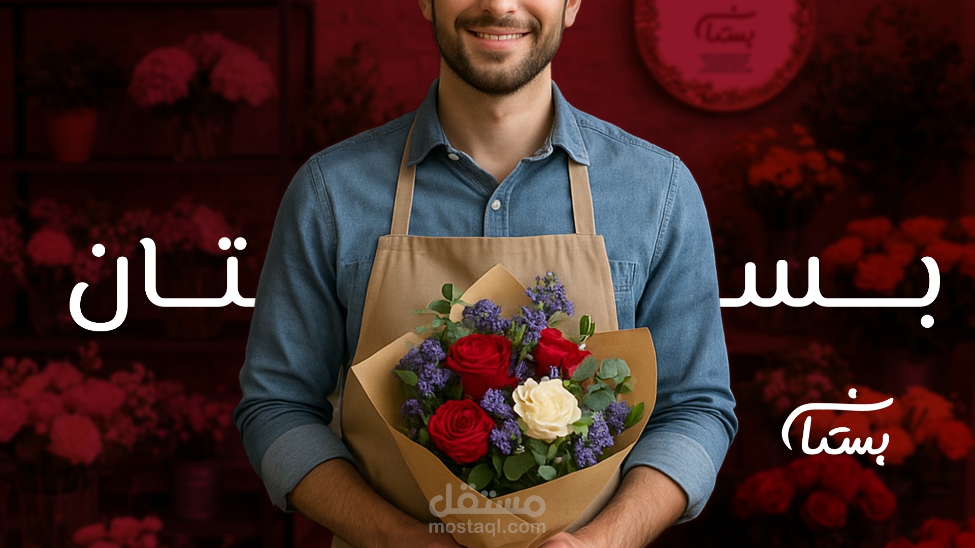 هوية بصرية لمحل ورد