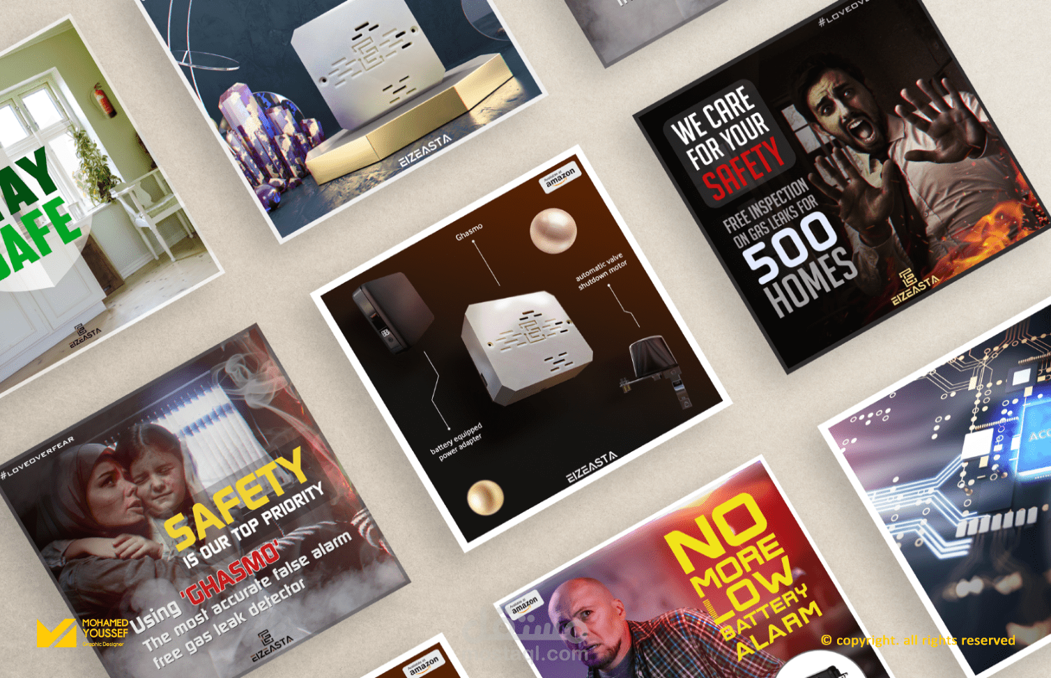 Social Media Post Pack Designs - VOL.1 |  UAE - EIZEASTA